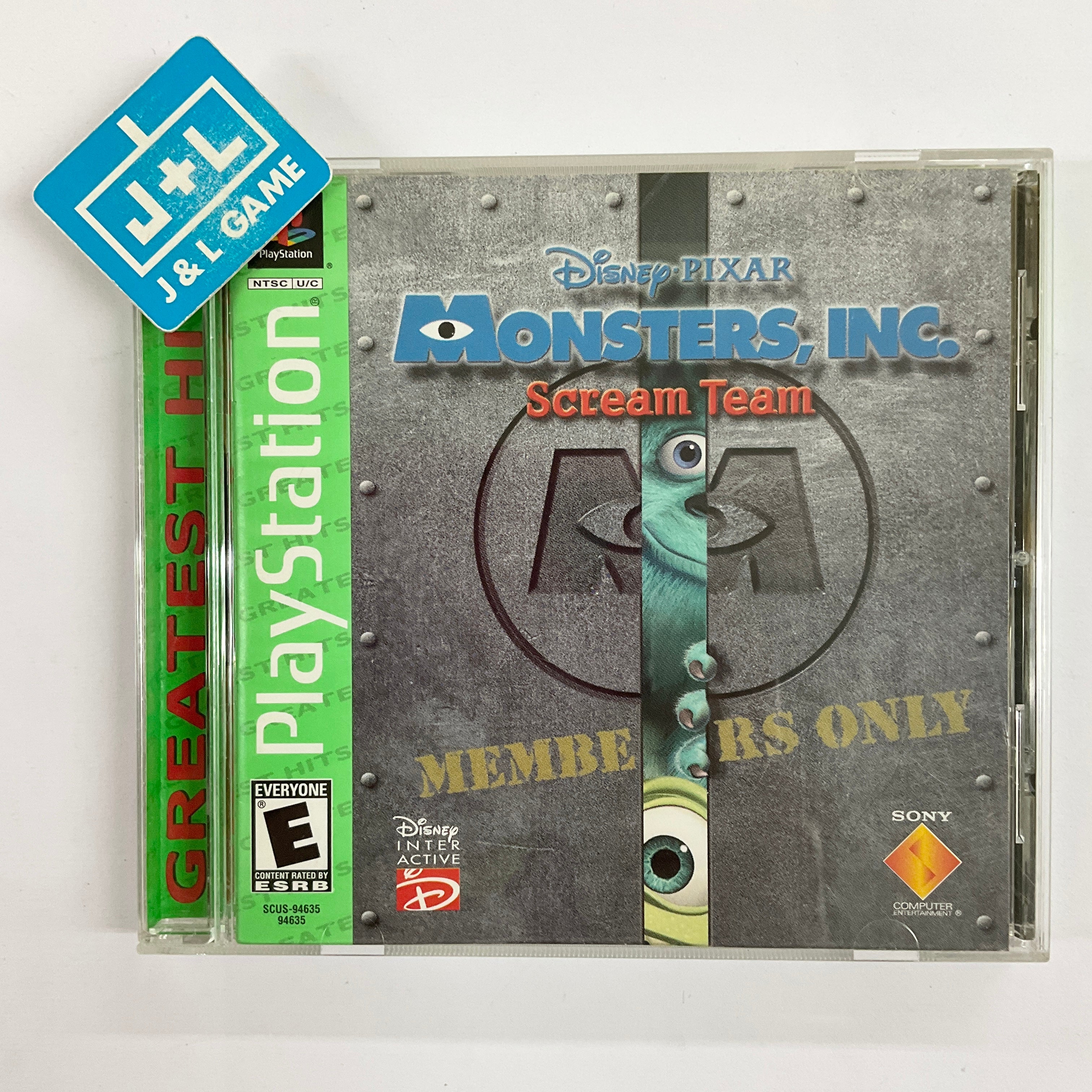 Disney/Pixar's Monsters, Inc. Scream Team (Greatest Hits) - (PS1) Playstation 1 [Pre-Owned] Video Games Sony   