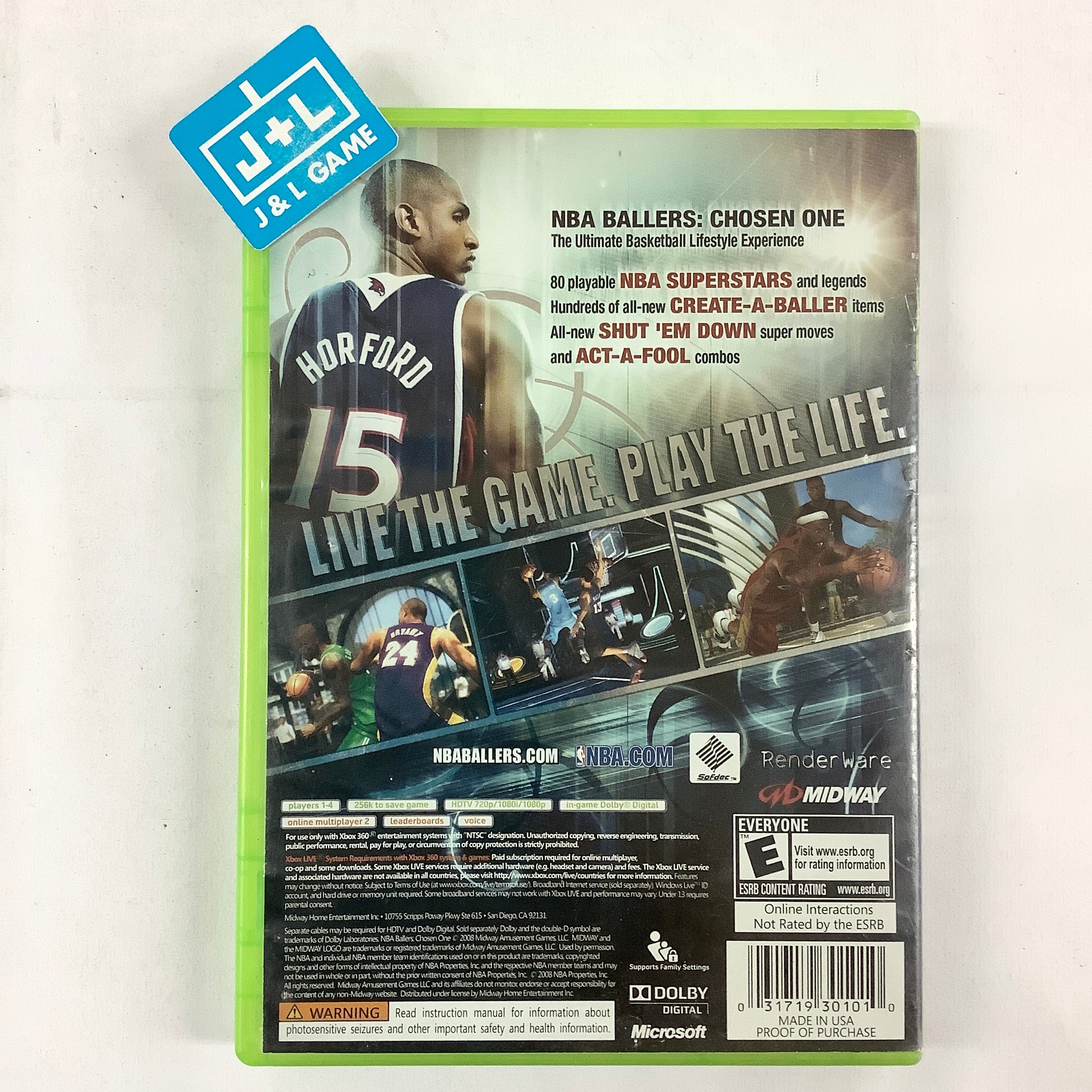 NBA Ballers: Chosen One - Xbox 360 [Pre-Owned] Video Games Midway   