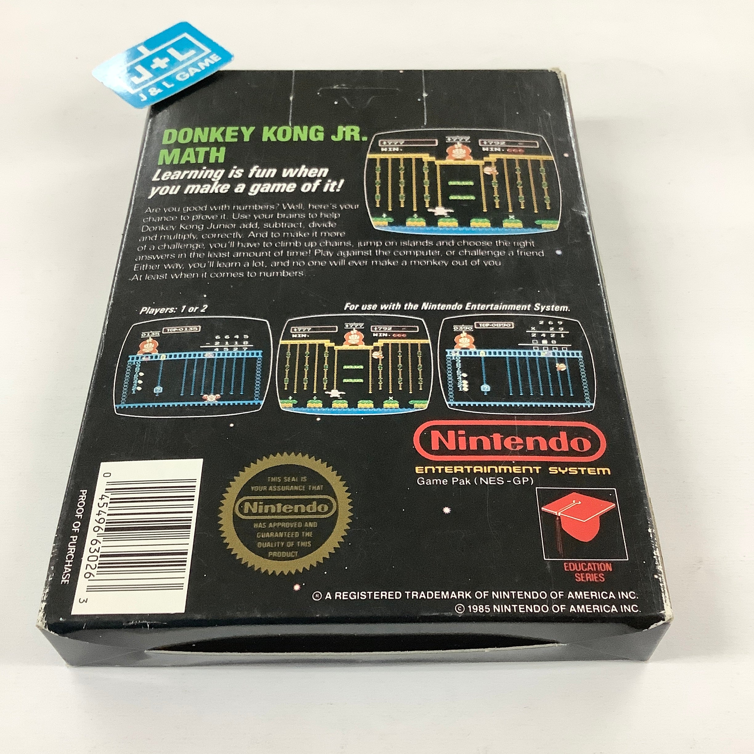 Donkey Kong Jr. Math - (NES) Nintendo Entertainment System [Pre-Owned] Video Games Nintendo   