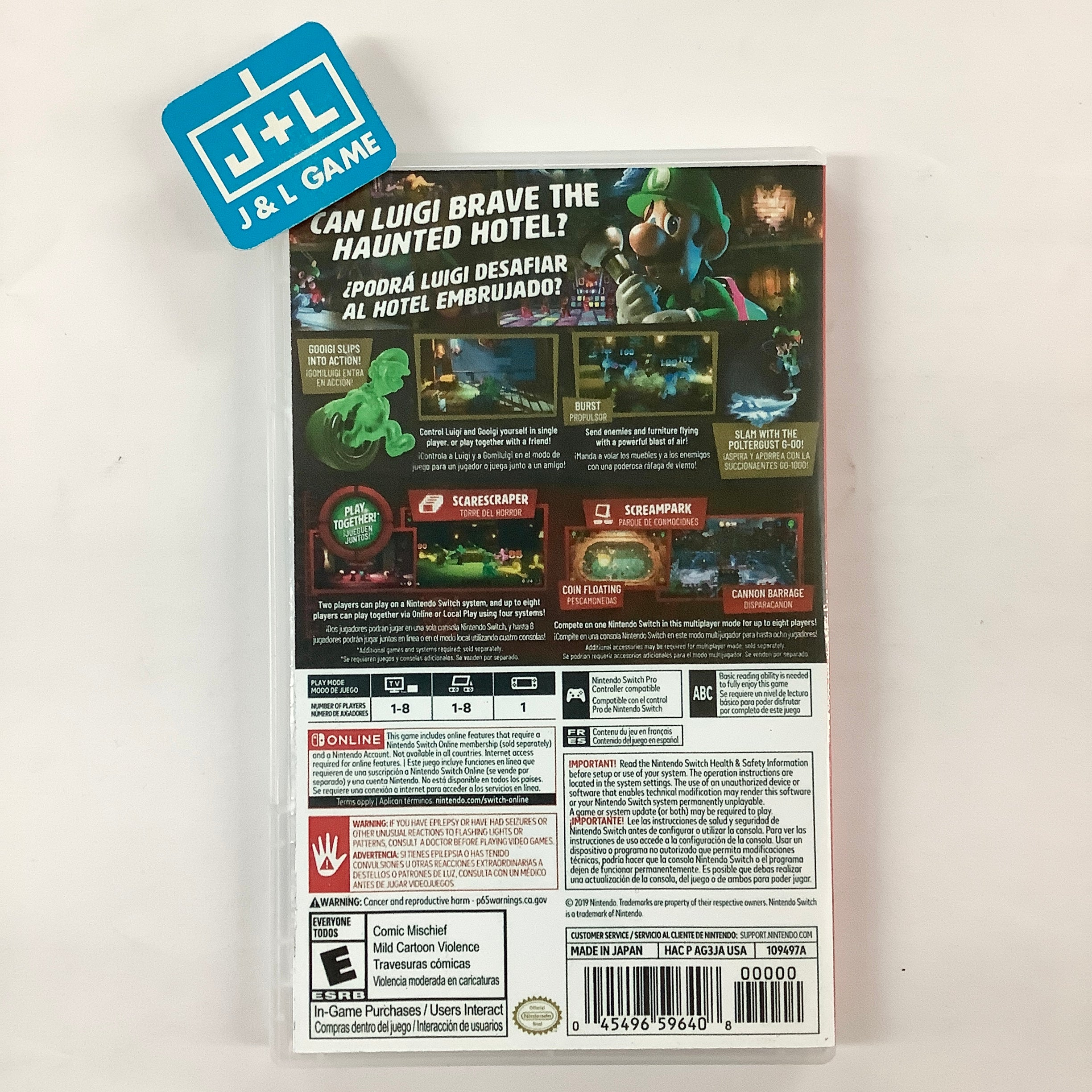 Luigi's Mansion 3 - (NSW) Nintendo Switch [Pre-Owned] Video Games Nintendo   