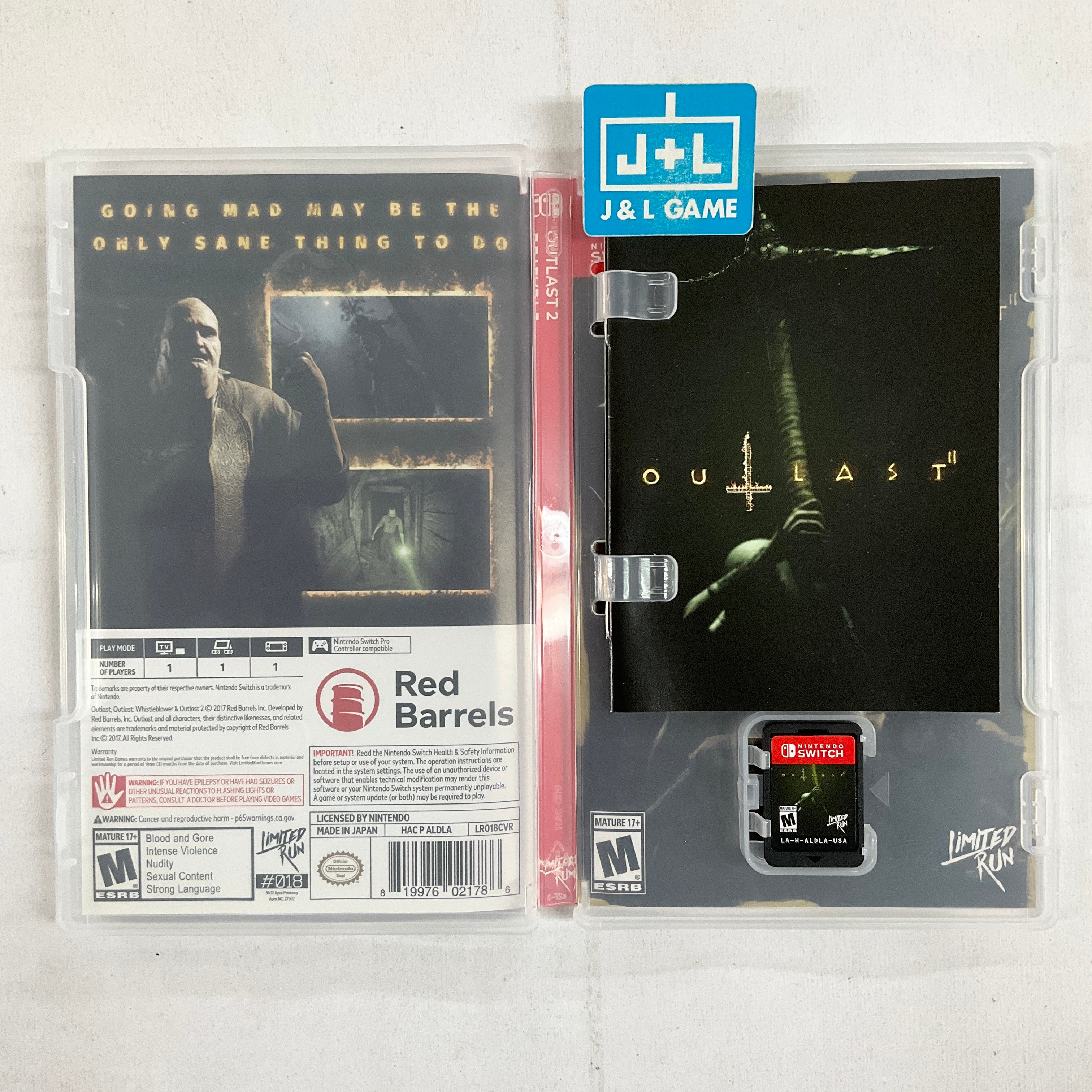 Outlast Bundle of Terror / Outlast 2 (Limited Run #017 #018) - (NSW) Nintendo Switch [Pre-Owned] Video Games Limited Run Games   