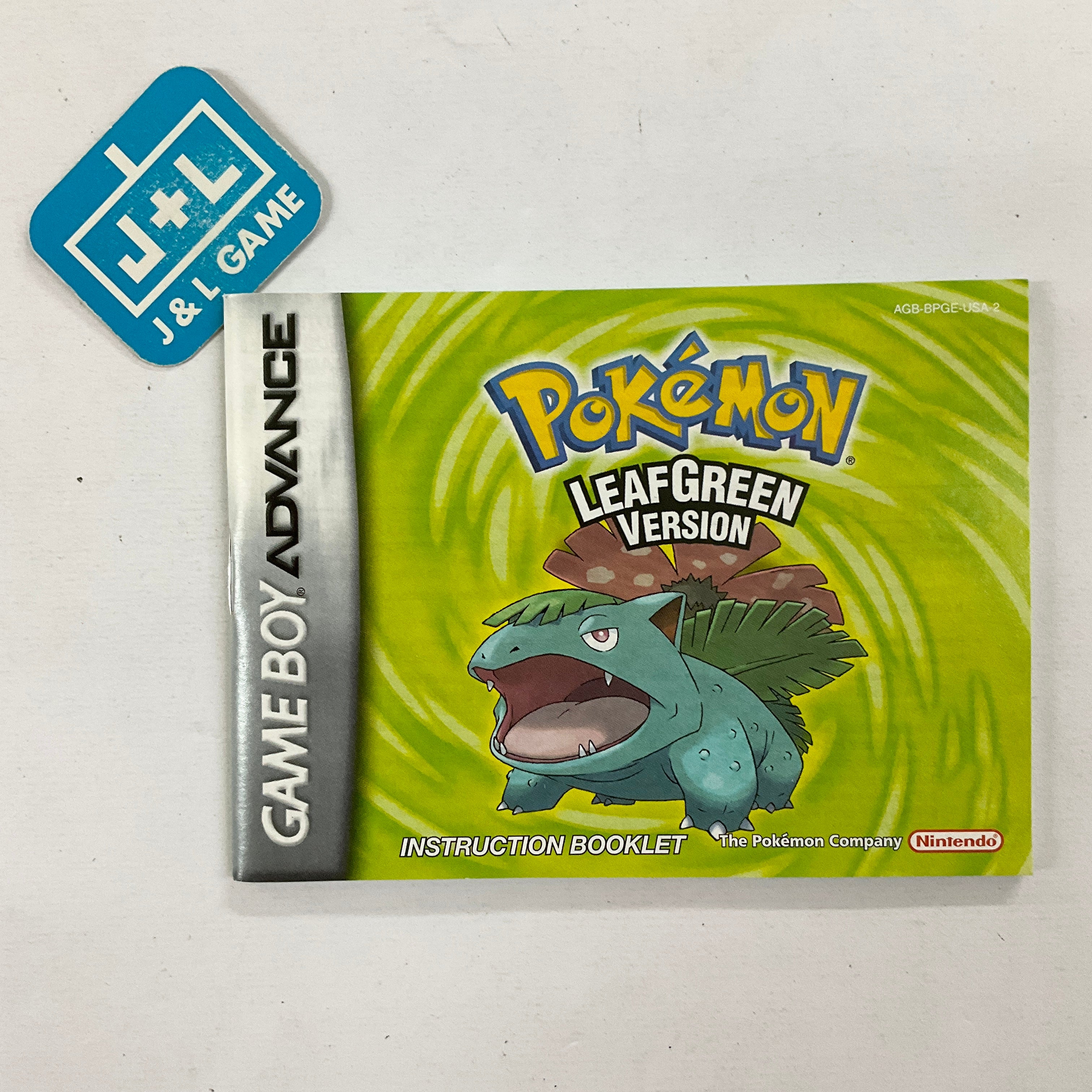 Pokemon LeafGreen Version (Player's Choice) - (GBA) Game Boy Advance [Pre-Owned] Video Games Nintendo   