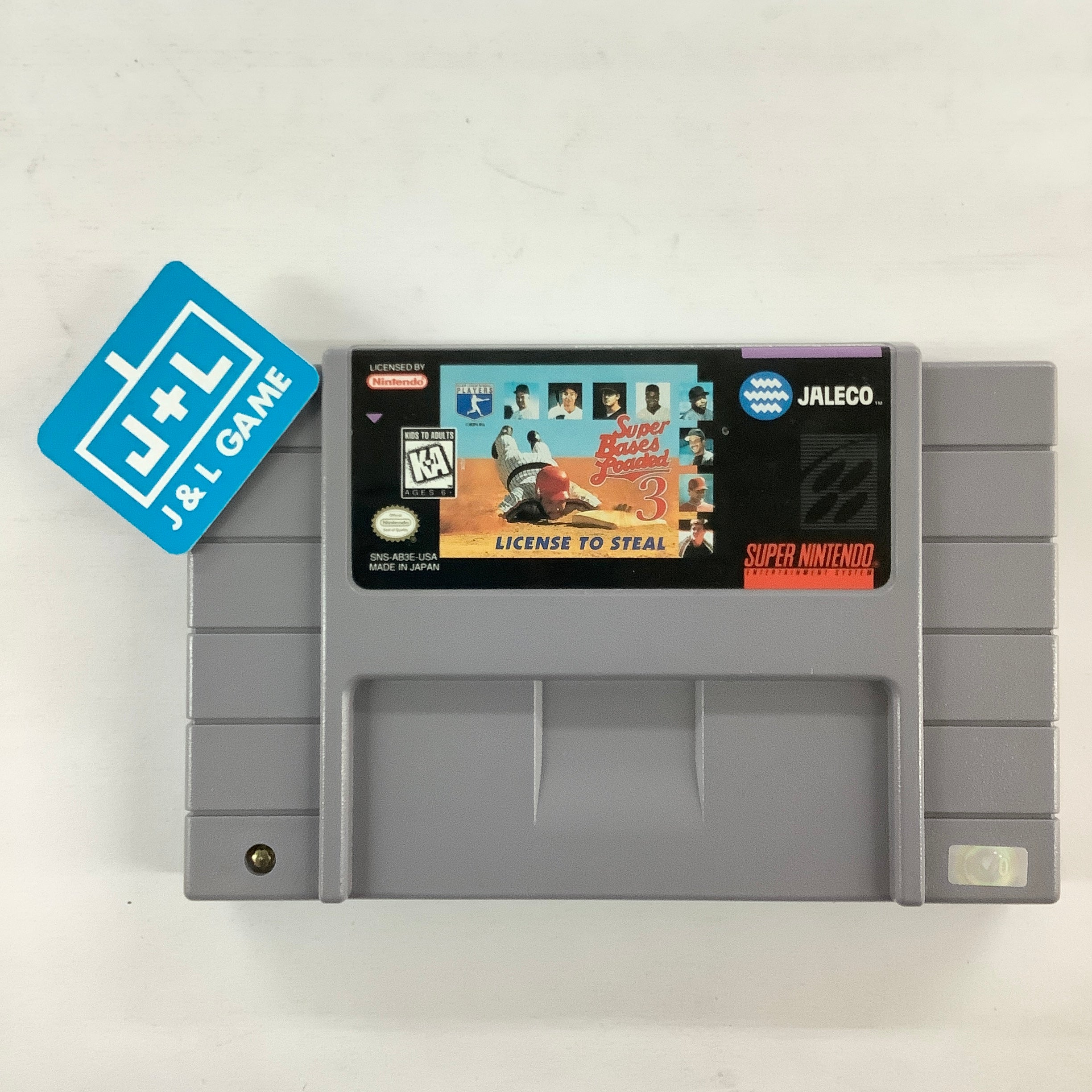 Super Bases Loaded 3: License to Steal - (SNES) Super Nintendo [Pre-Owned] Video Games Jaleco Entertainment   