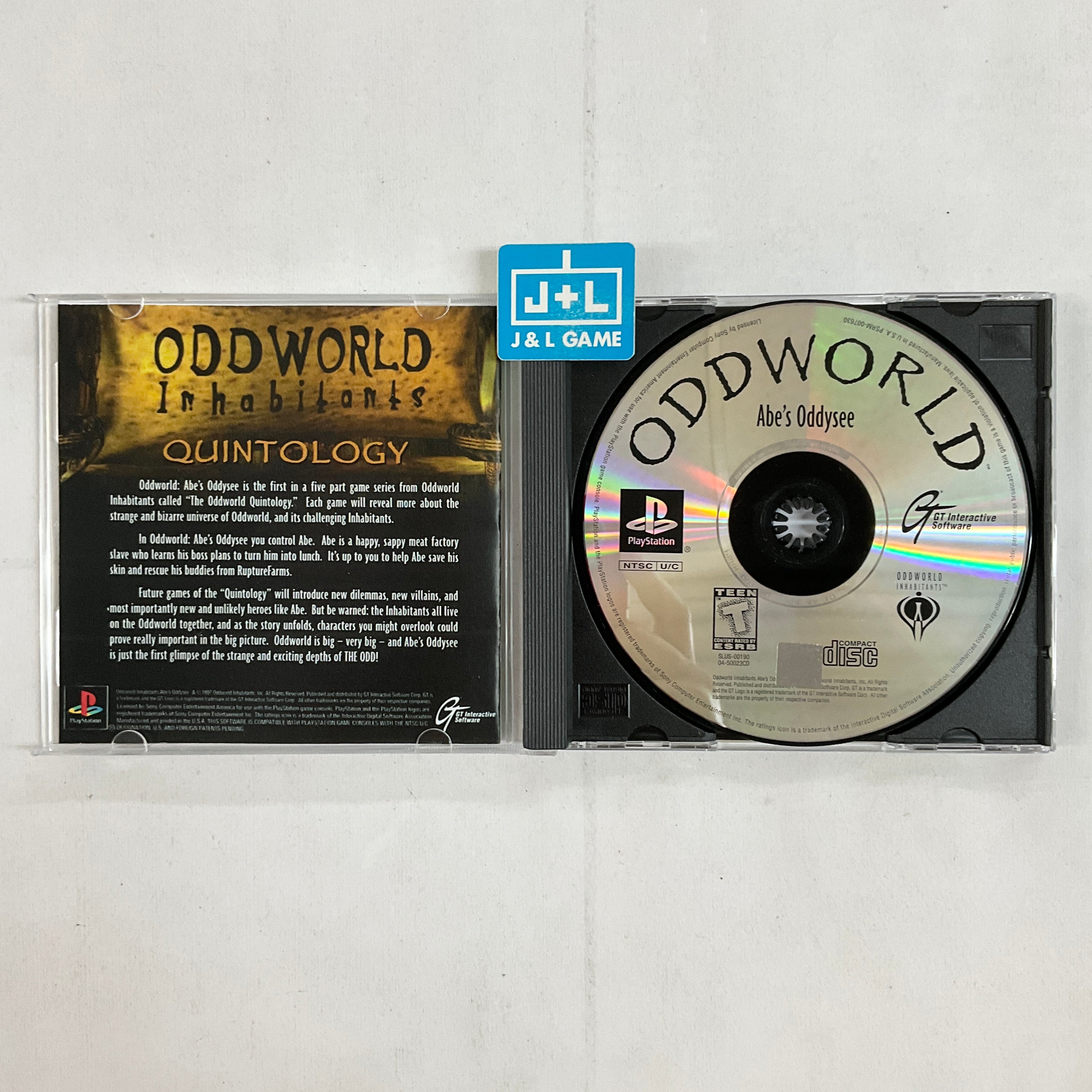 Oddworld: Abe's Oddysee (Greatest Hits) - (PS1) PlayStation 1 [Pre-Owned] Video Games GT Interactive   