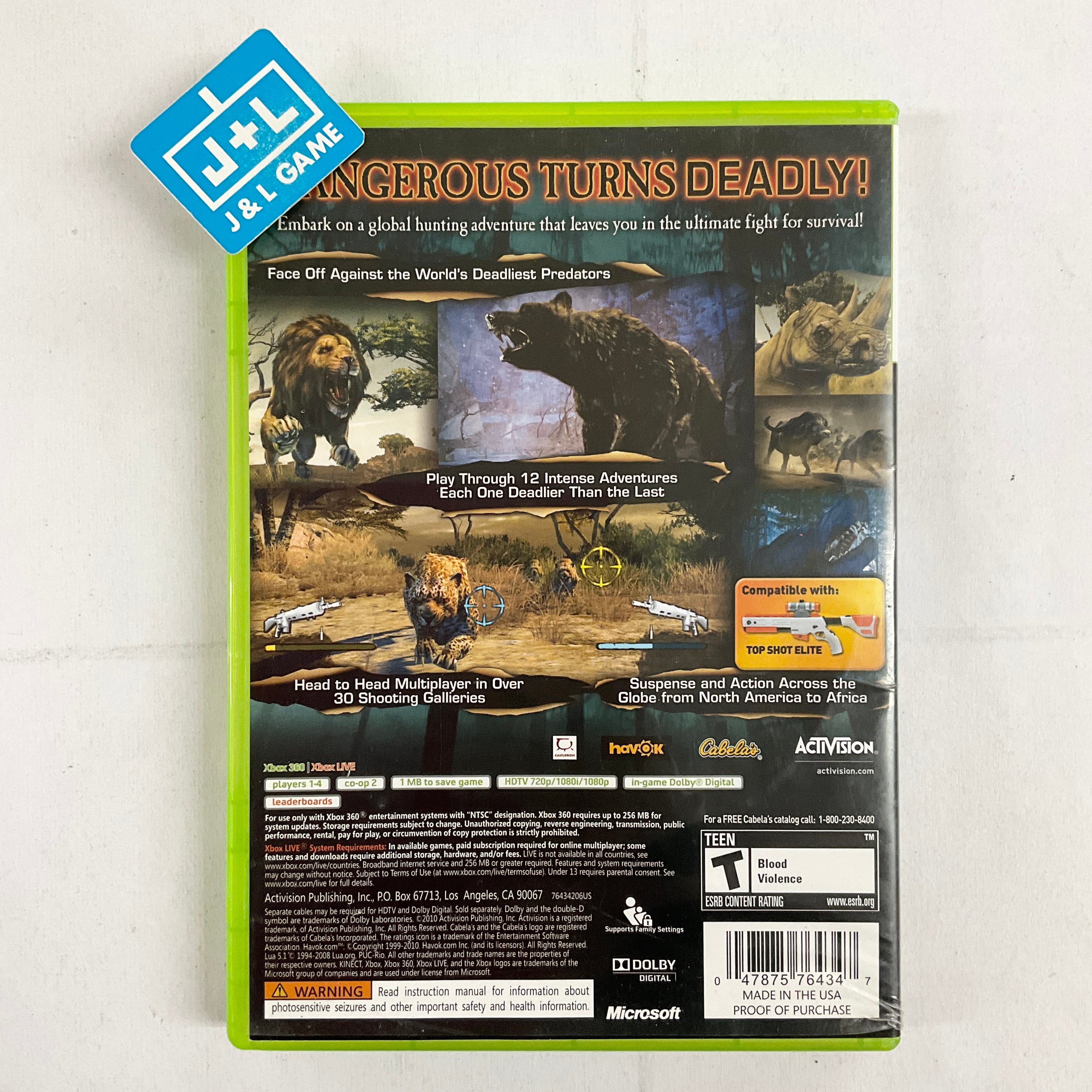 Cabela's Dangerous Hunts 2011 - Xbox 360 [Pre-Owned] Video Games Activision   