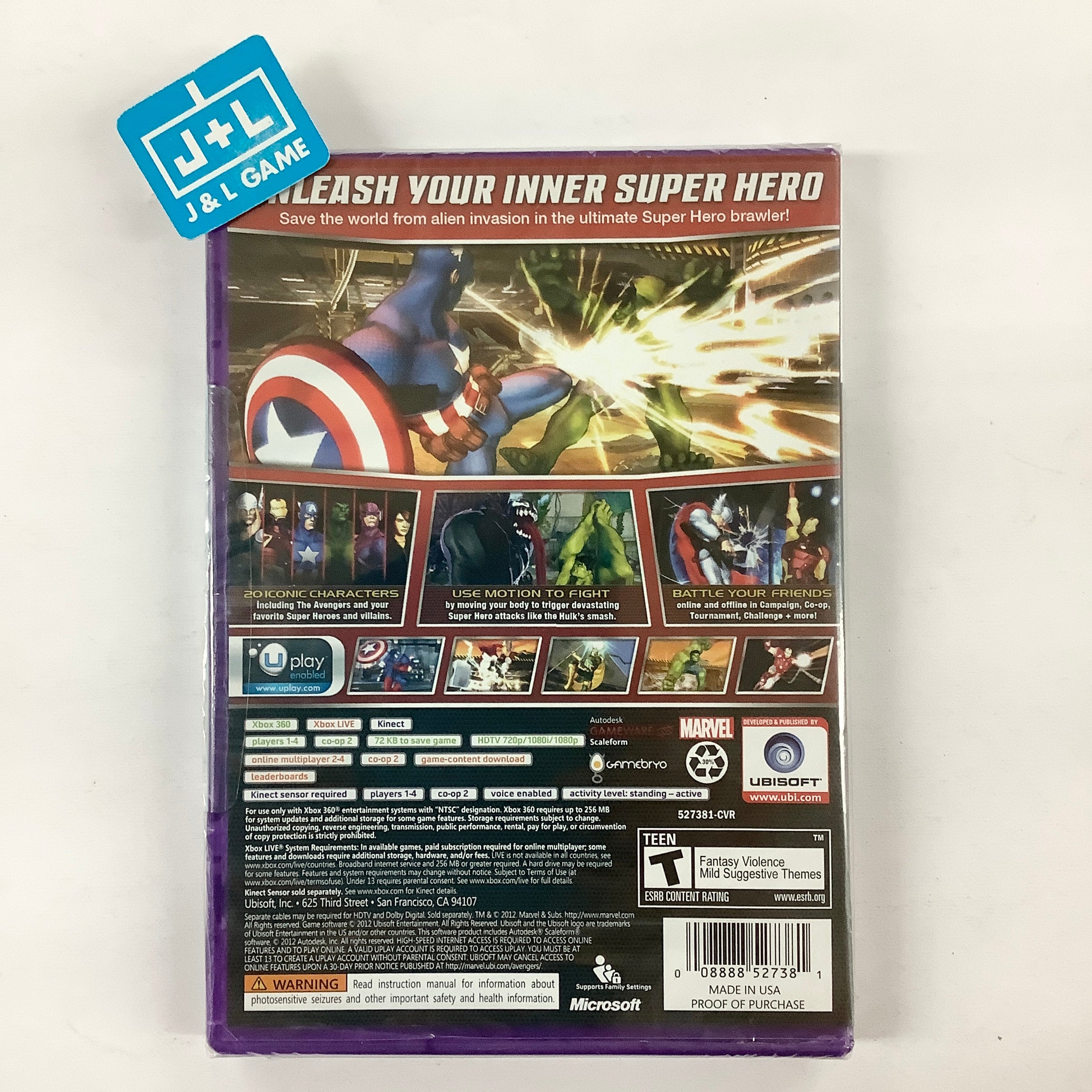 Marvel Avengers: Battle for Earth (Kinect Required) - Xbox 360 Video Games Ubisoft   