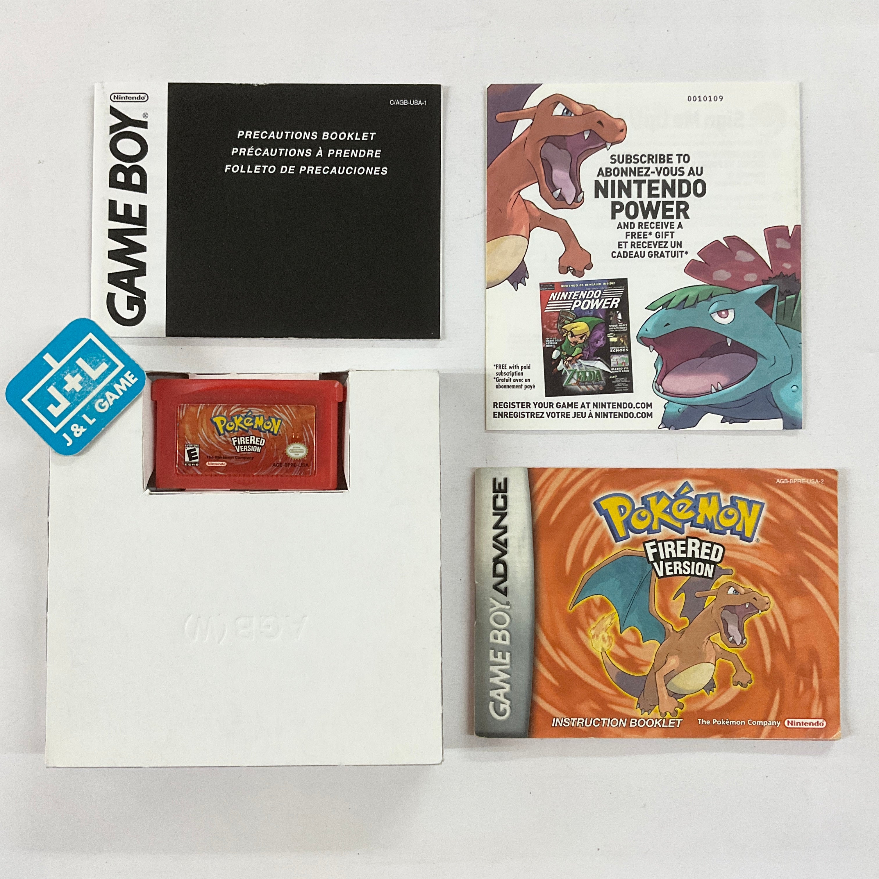 Pokemon FireRed Version (Player's Choice) - (GBA) Game Boy Advance [Pre-Owned] Video Games Nintendo   