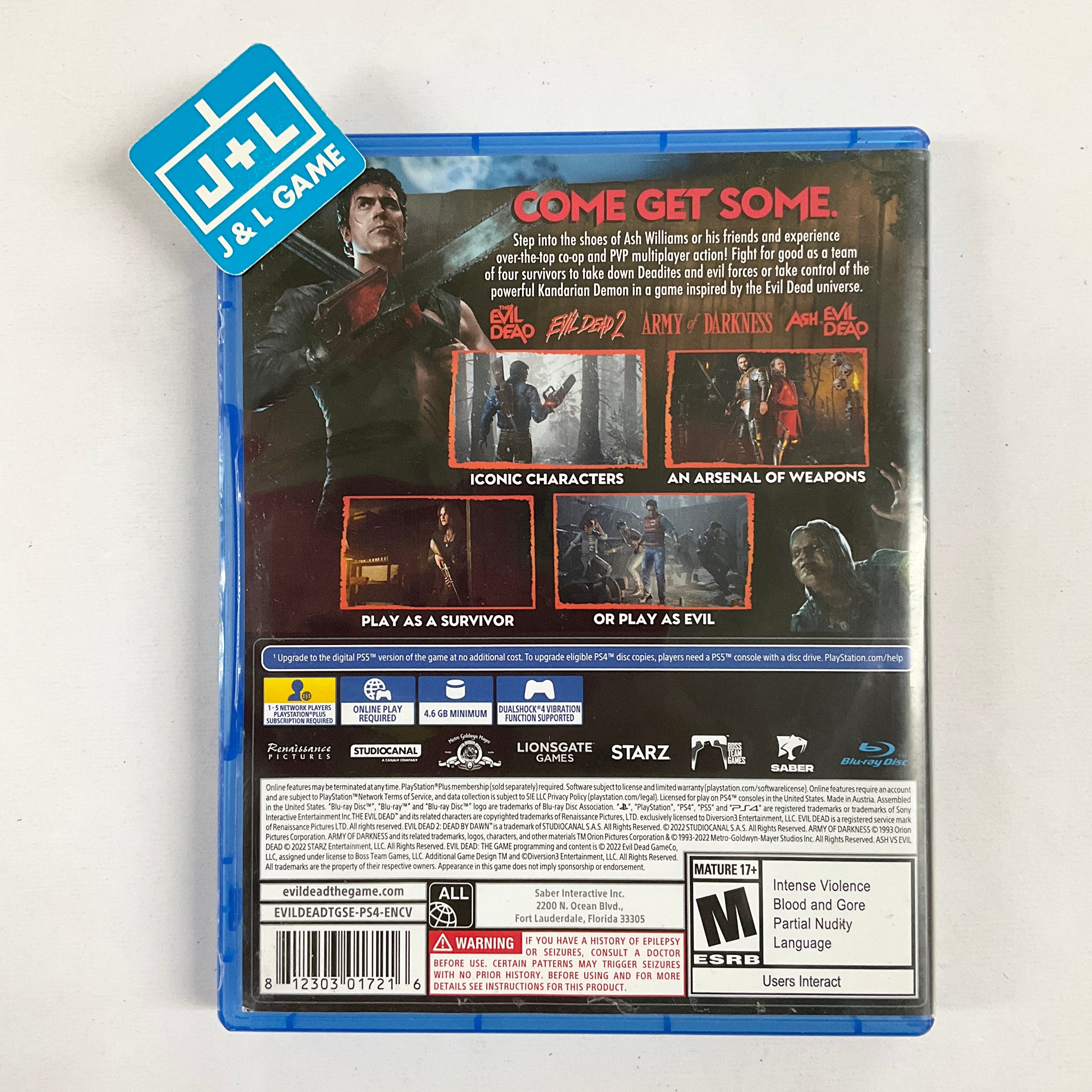 Evil Dead: The Game - (PS4) PlayStation 4 [Pre-Owned] Video Games Nighthawk   