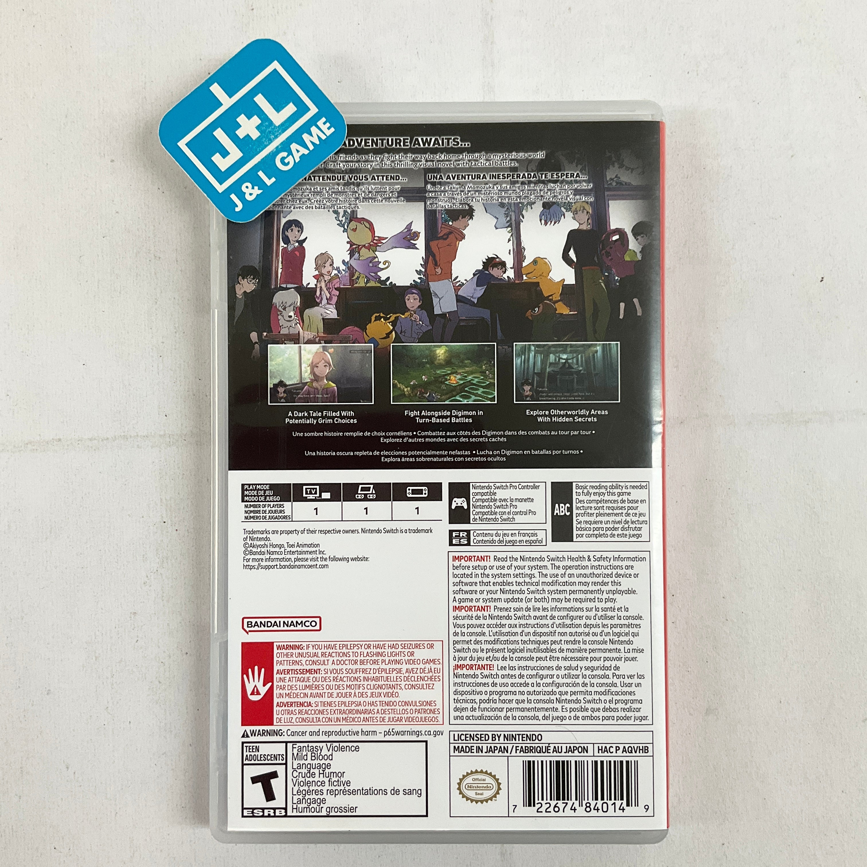 Digimon Survive - (NSW) Nintendo Switch [Pre-Owned] Video Games BANDAI NAMCO Entertainment   