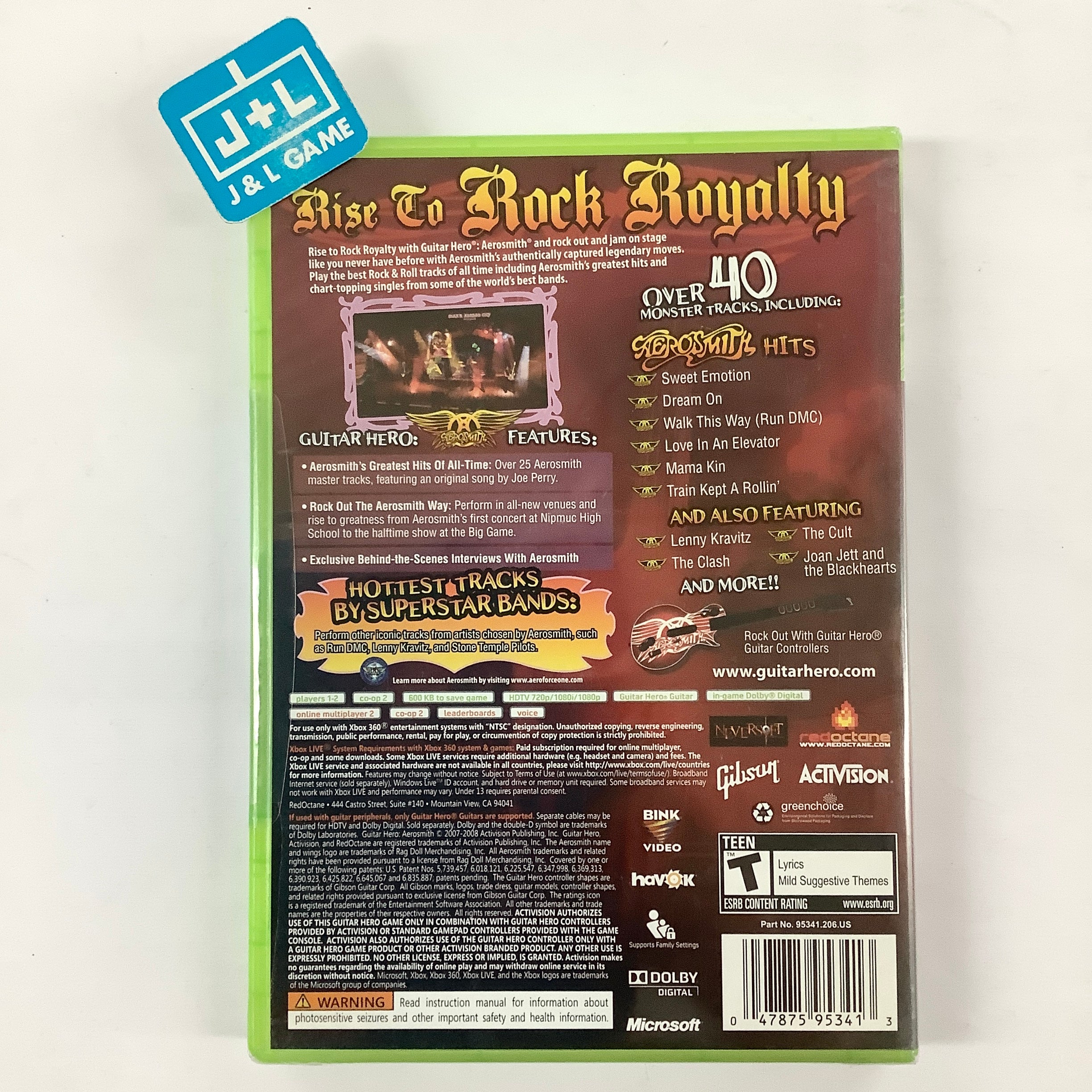 Guitar Hero: Aerosmith - Xbox 360 Video Games Activision   