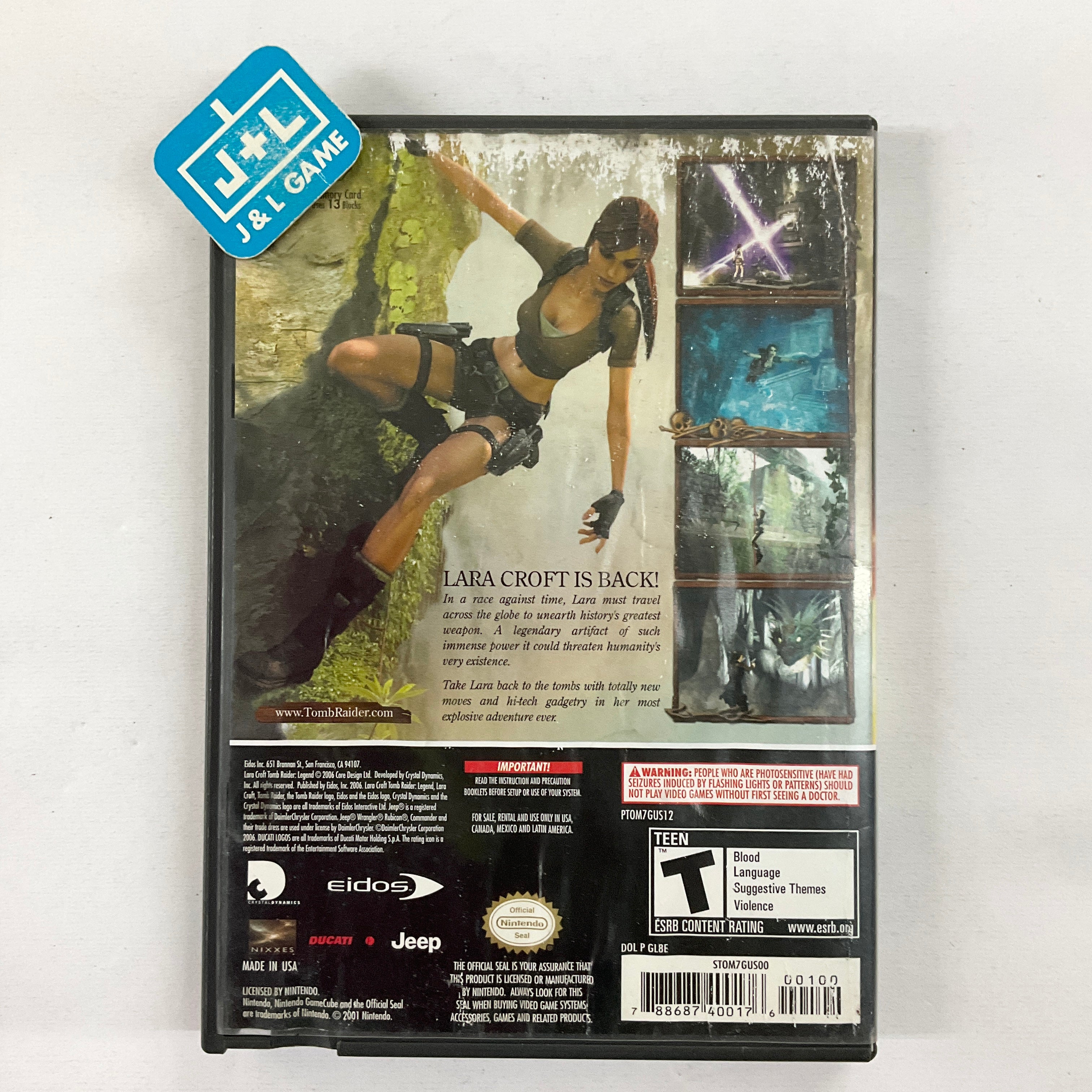 Tomb Raider: Legend - (GC) GameCube [Pre-Owned] Video Games Eidos Interactive   