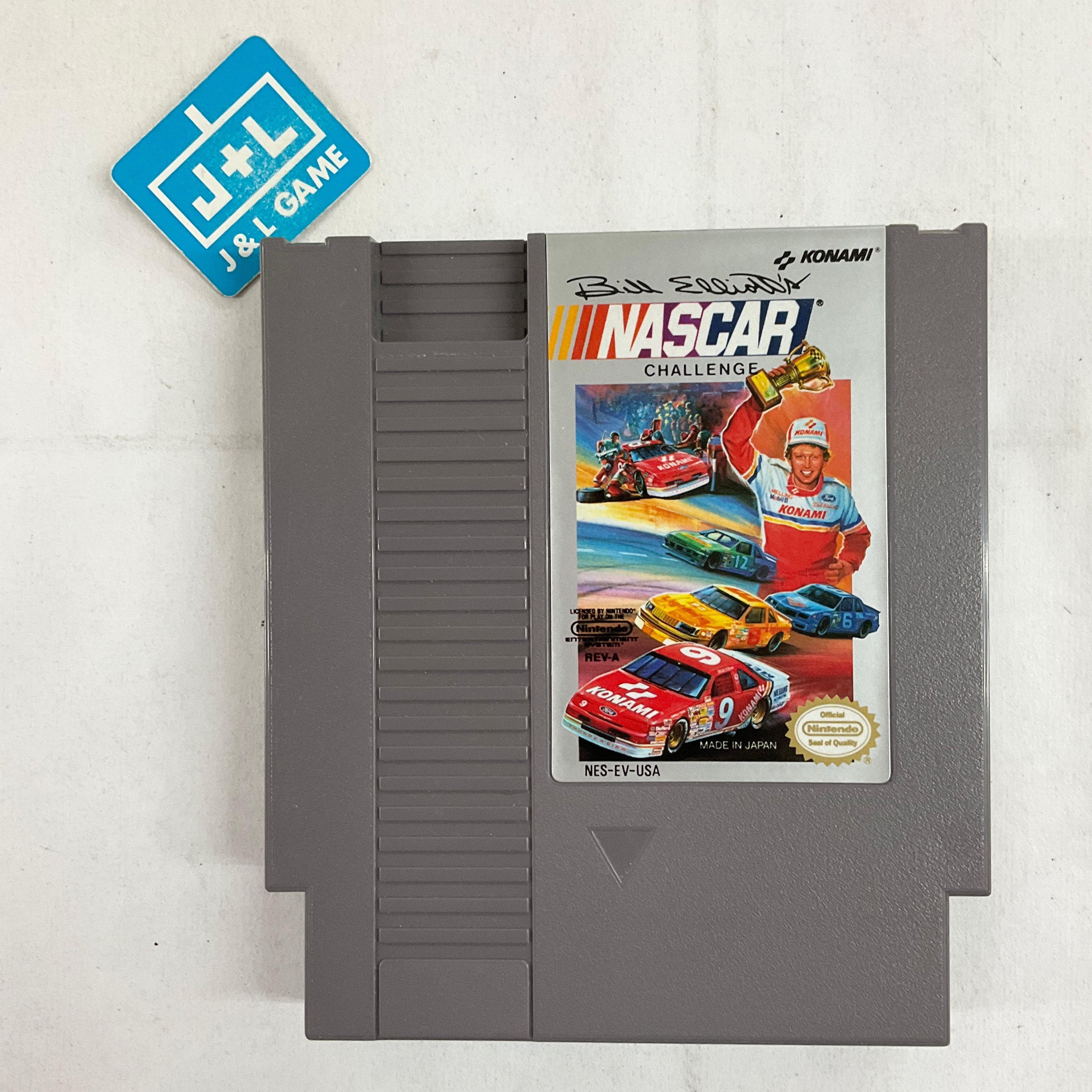 Bill Elliott's NASCAR Challenge - (NES) Nintendo Entertainment System [Pre-Owned] Video Games Konami   