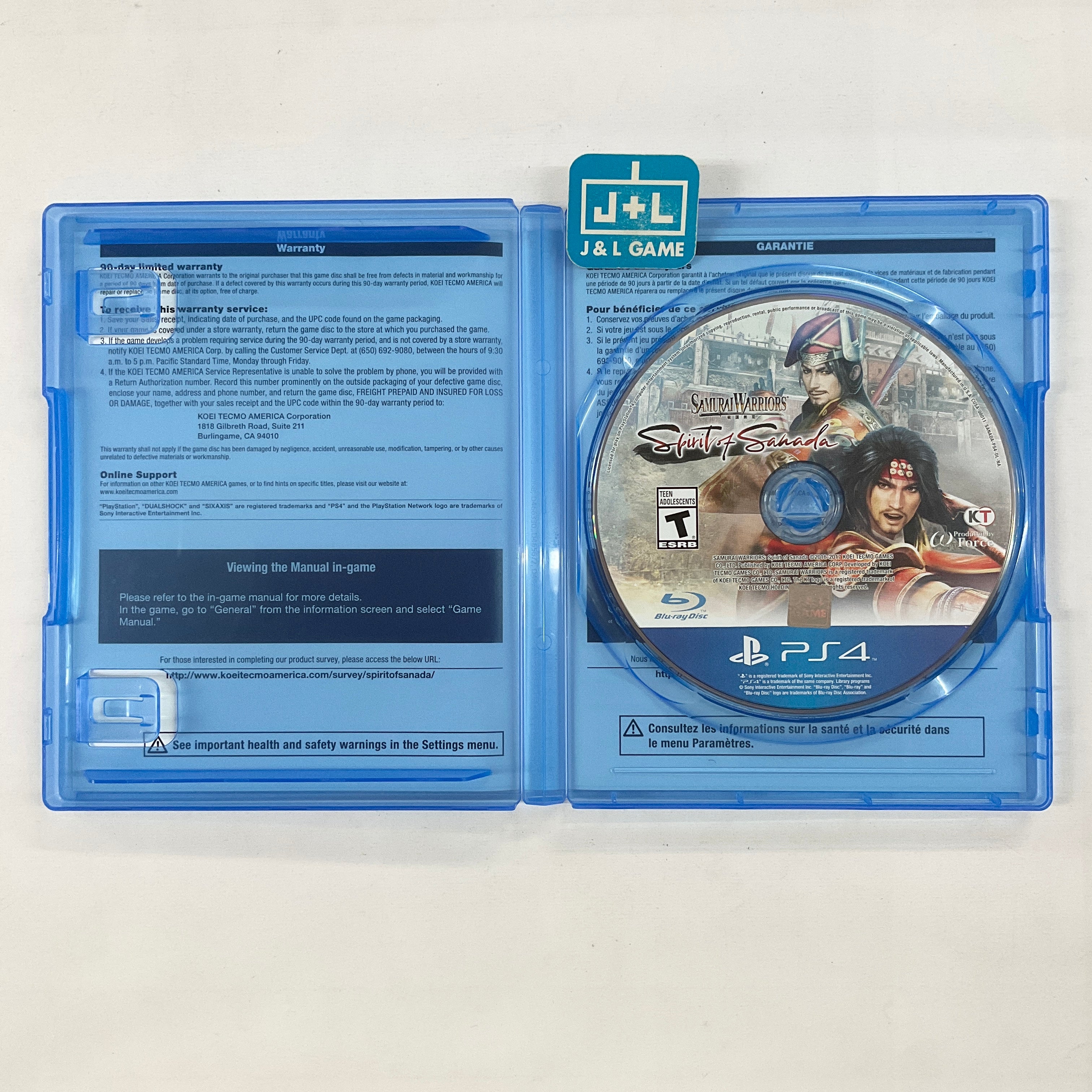 Samurai Warriors: Spirit of Sanada - (PS4) PlayStation 4 [Pre-Owned] Video Games Koei Tecmo Games   