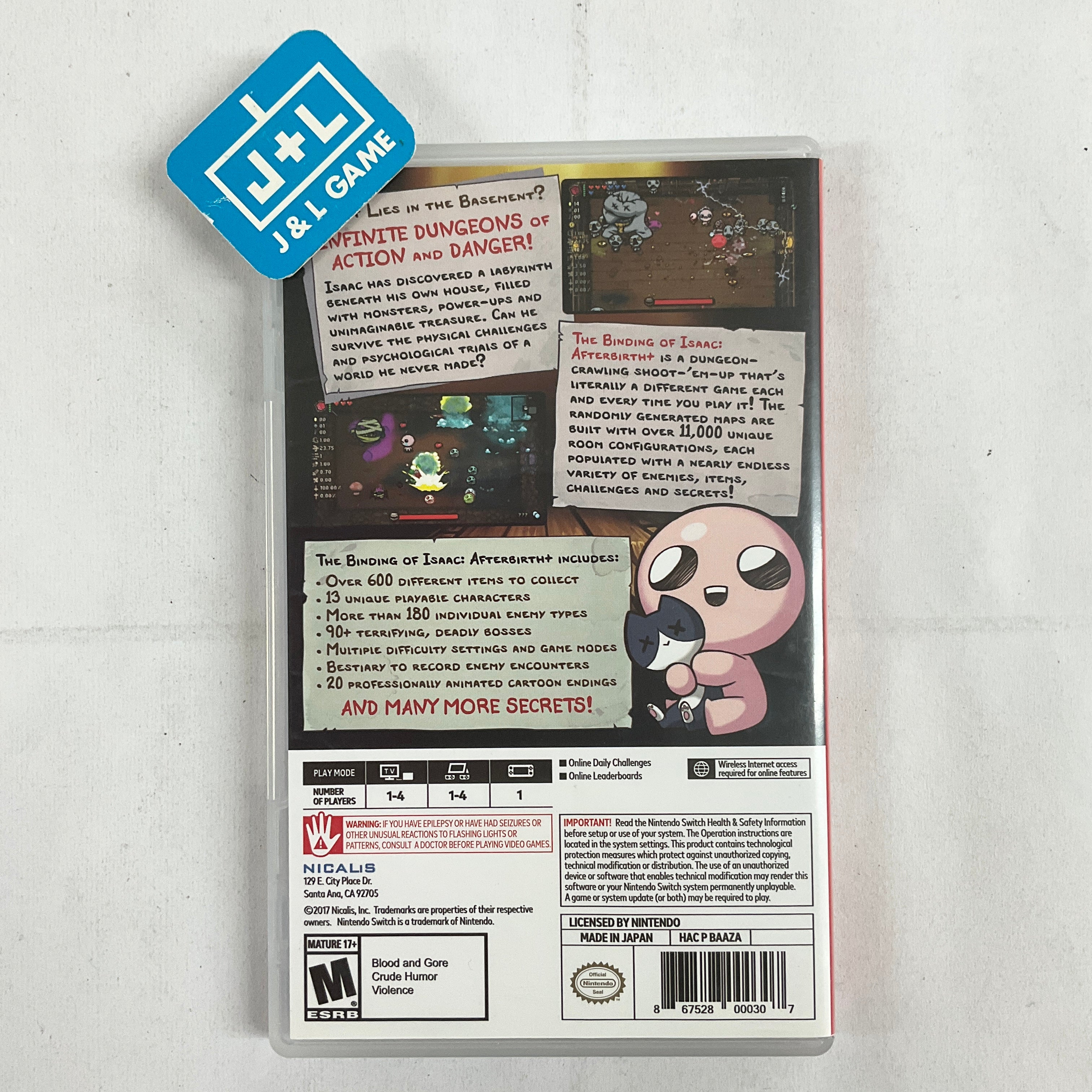 The Binding of Isaac: Afterbirth + - (NSW) Nintendo Switch [Pre-Owned] Video Games Nicalis   