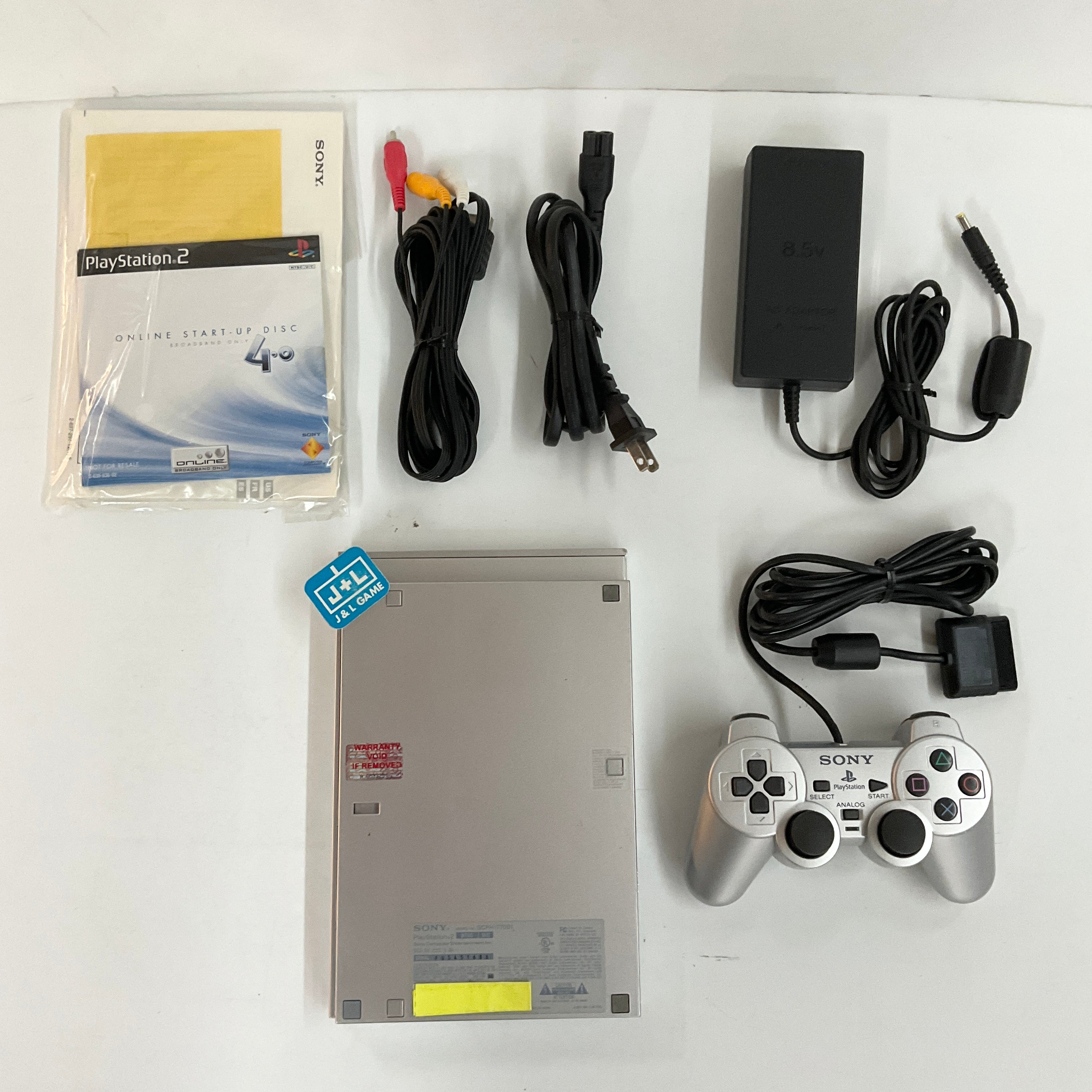 Sony PlayStation 2 Slim Console (Silver) - (PS2) PlayStation 2 [Pre-Owned] Consoles Sony   