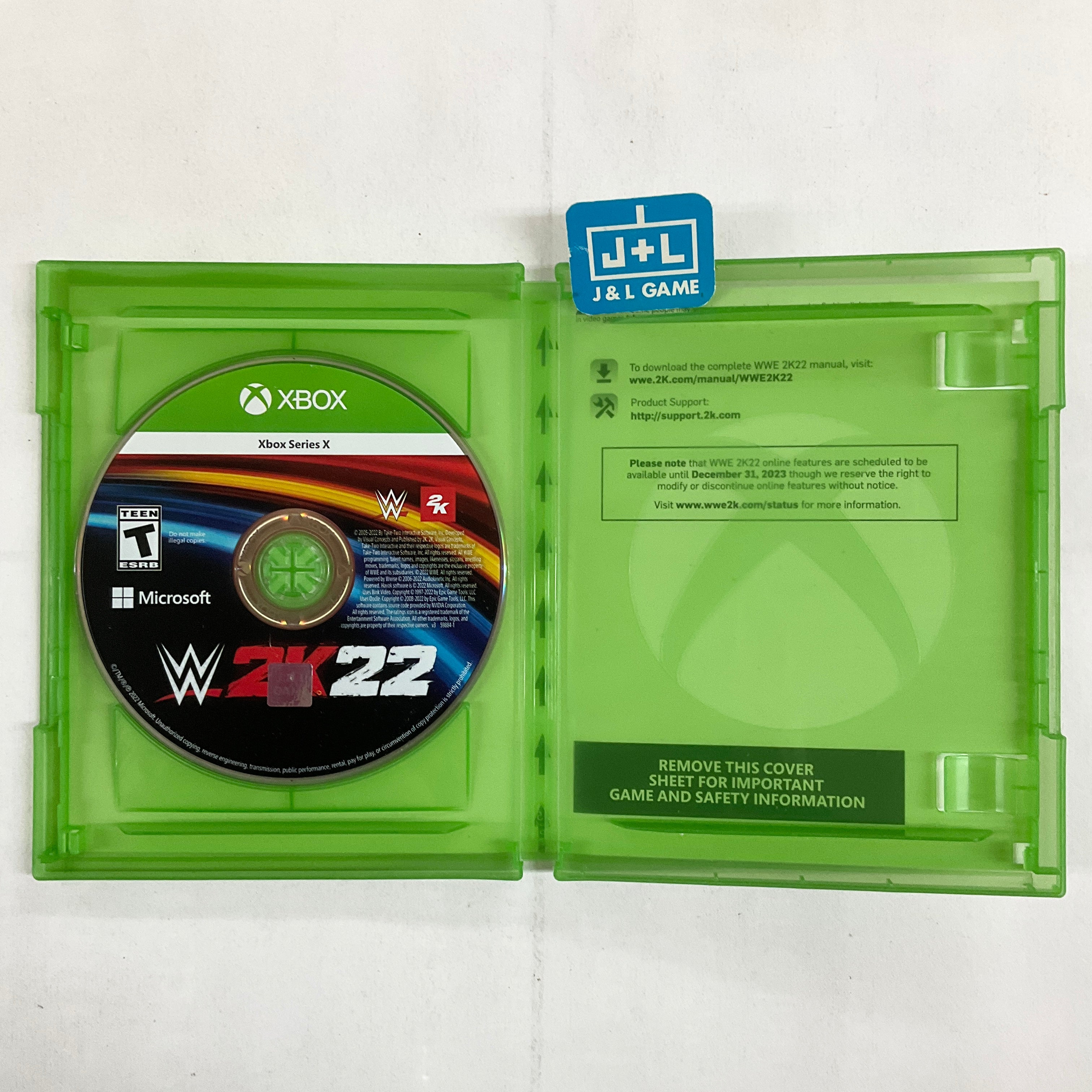 WWE 2K22 (Deluxe Edition) - (XSX) Xbox Series X [Pre-Owned] Video Games 2K Games   