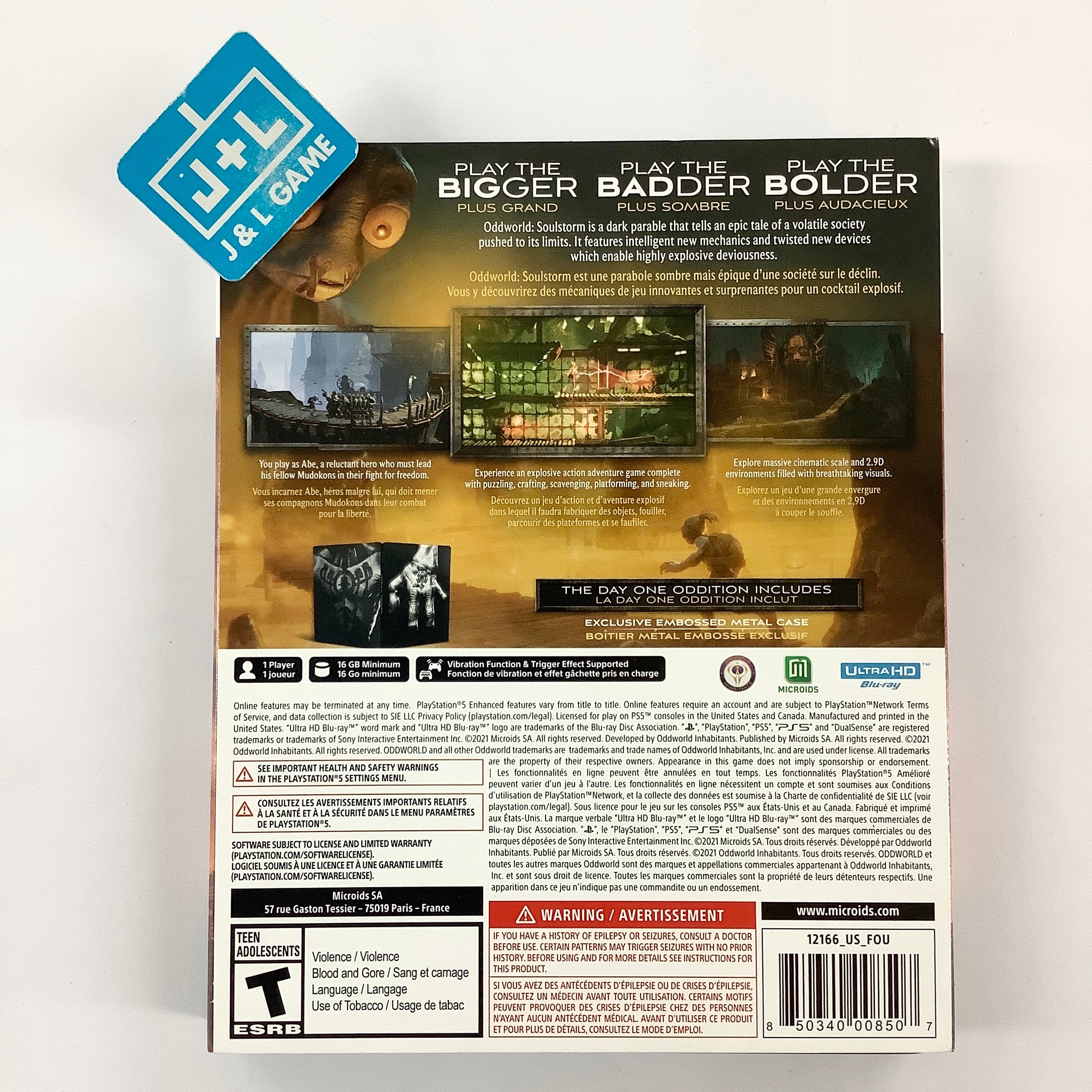 Oddworld: Soulstorm Day One Oddition - (PS5) PlayStation 5 [UNBOXING] Video Games Microids   