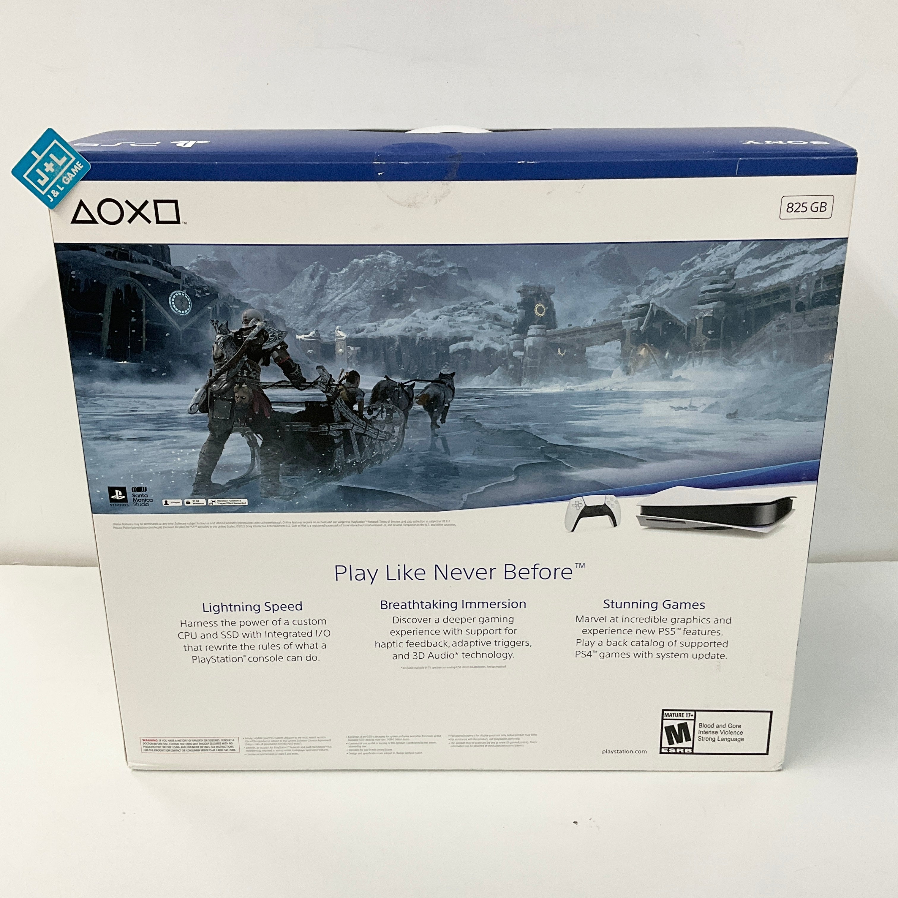 SONY PlayStation 5 Disc Edition Console (God of War Ragnarok Bundle) (Model CFI-1215A) - (PS5) PlayStation 5 [Pre-Owned] Video Games PlayStation   