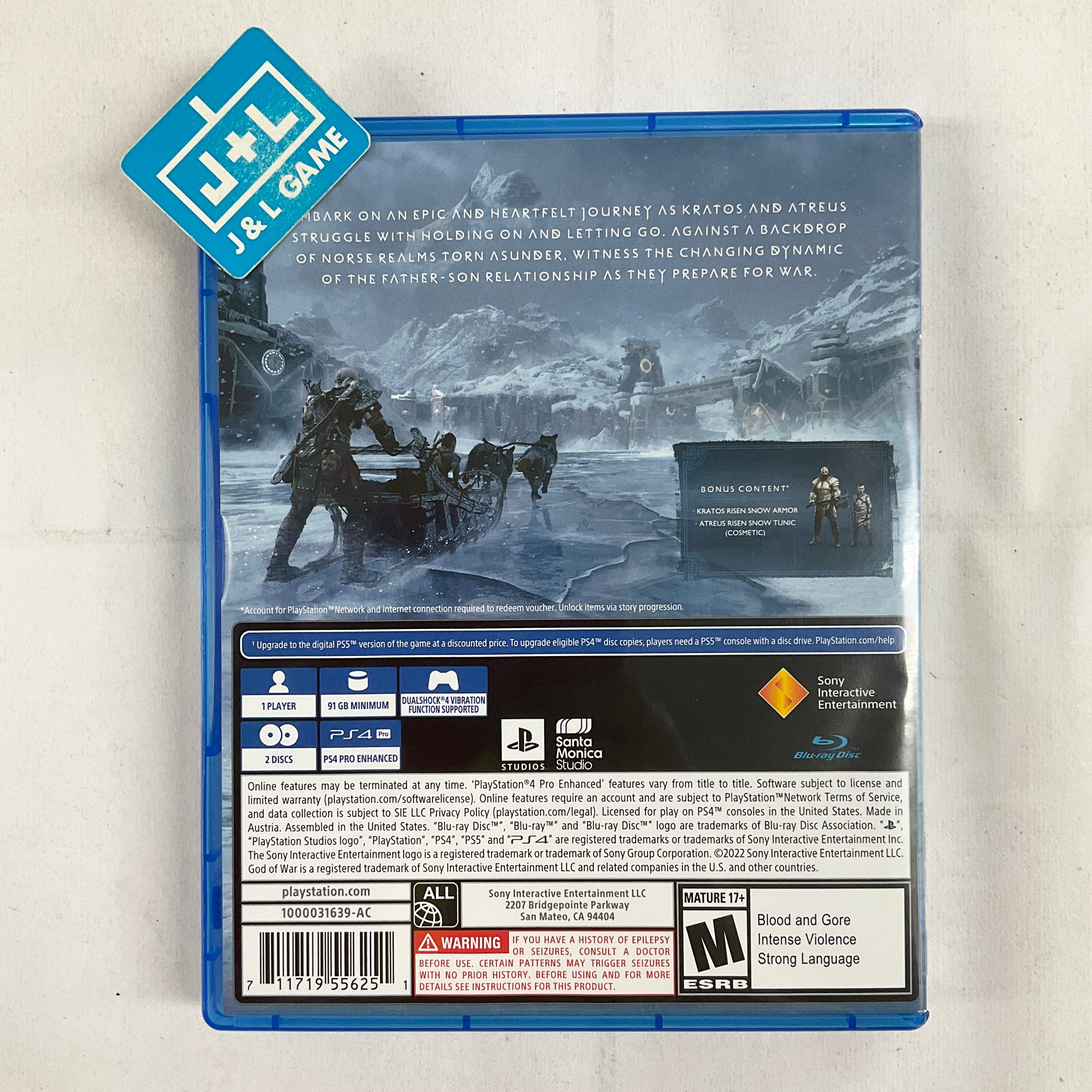 God of War Ragnarök (Launch Edition) - (PS4) PlayStation 4 [Pre-Owned] Video Games PlayStation   