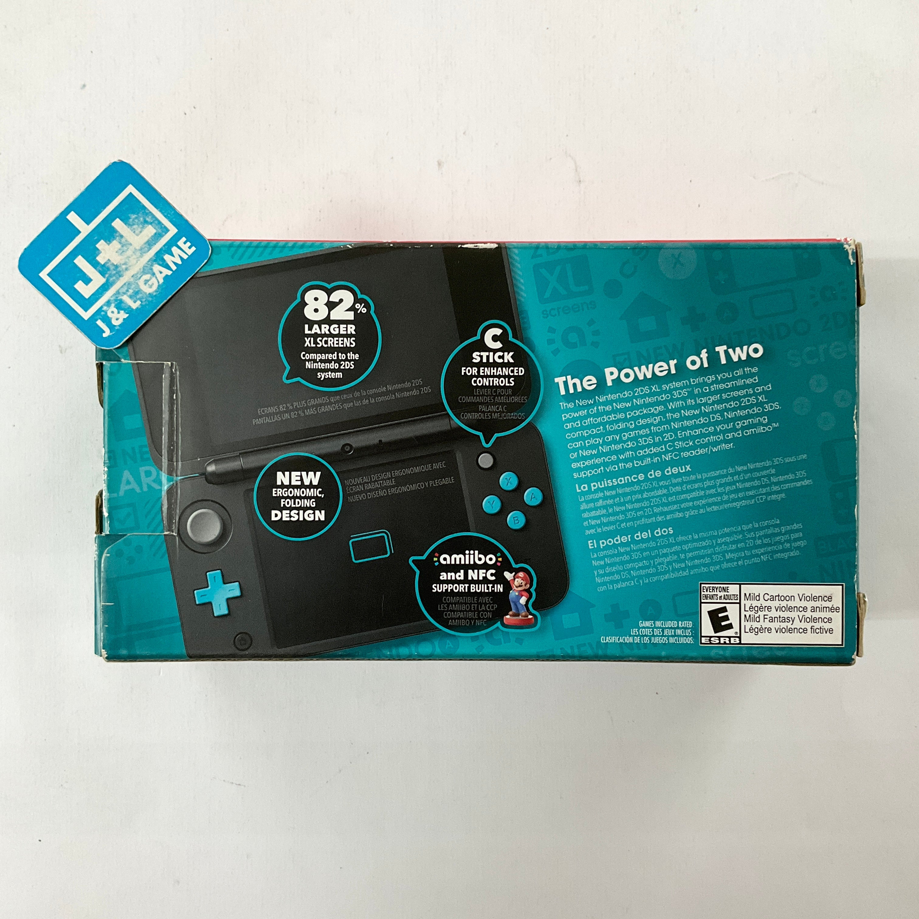 Nintendo New 2DS XL Console (Black + Turquoise) - Nintendo 3DS [Pre-Owned] Consoles Nintendo   