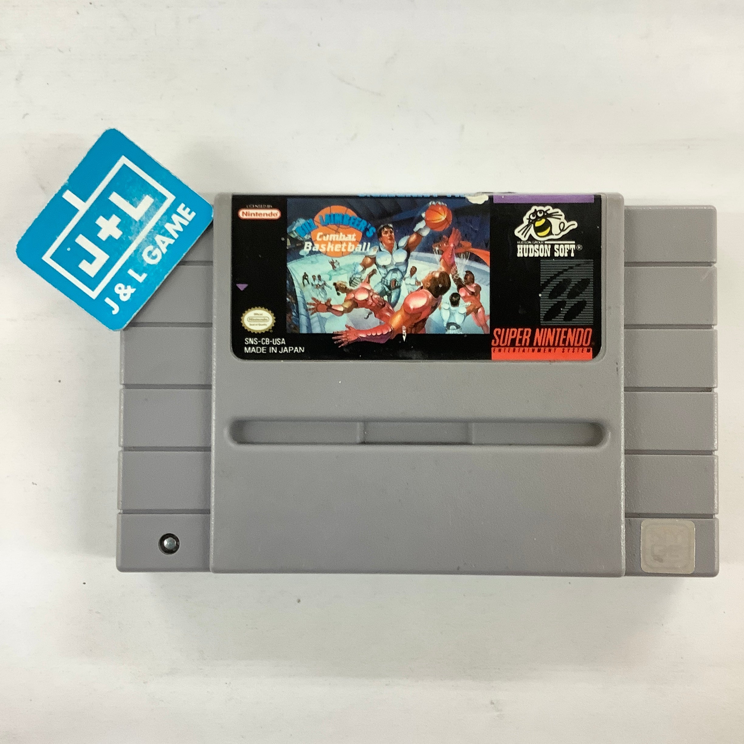 Bill Laimbeer's Combat Basketball - (SNES) Super Nintendo [Pre-Owned] Video Games Hudson Soft   