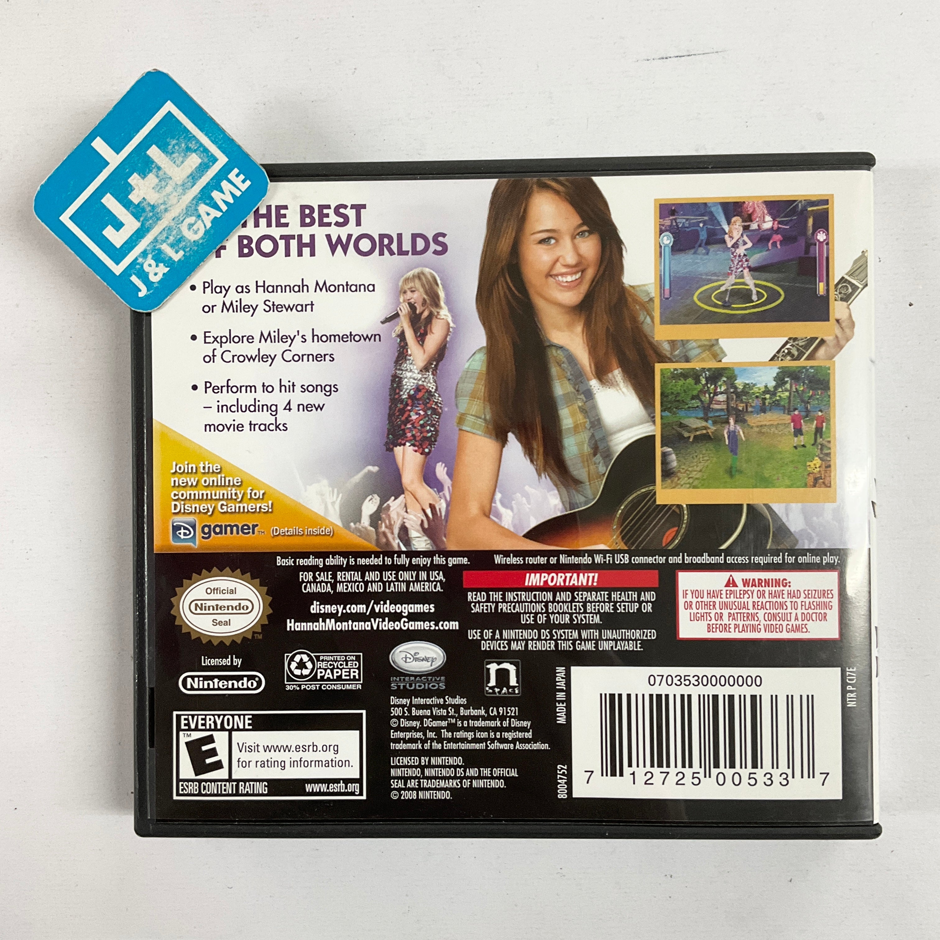 Hannah Montana: The Movie - (NDS) Nintendo DS [Pre-Owned] Video Games Disney Interactive Studios   