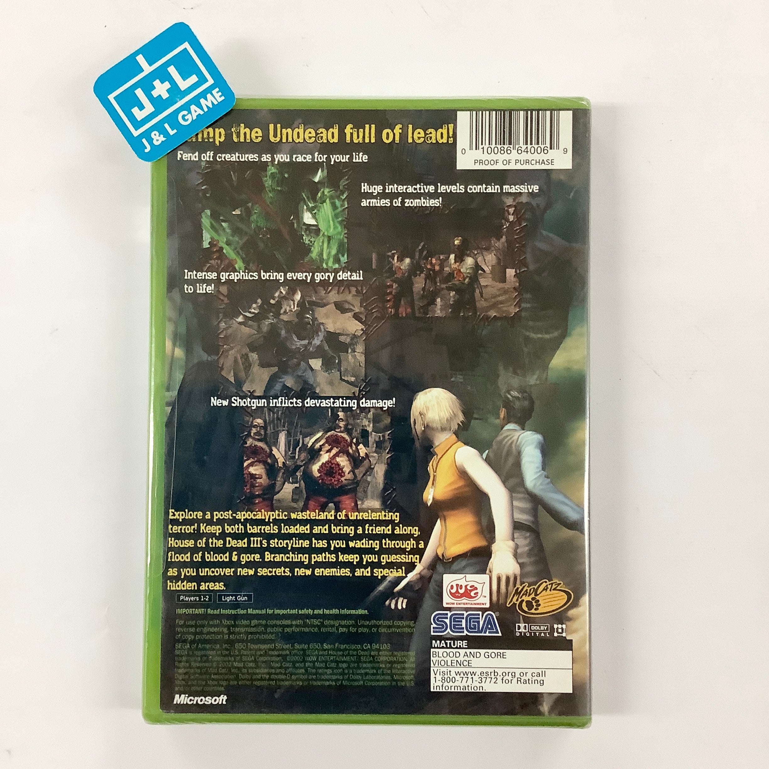 The House of the Dead III - (XB) Xbox Video Games Sega   