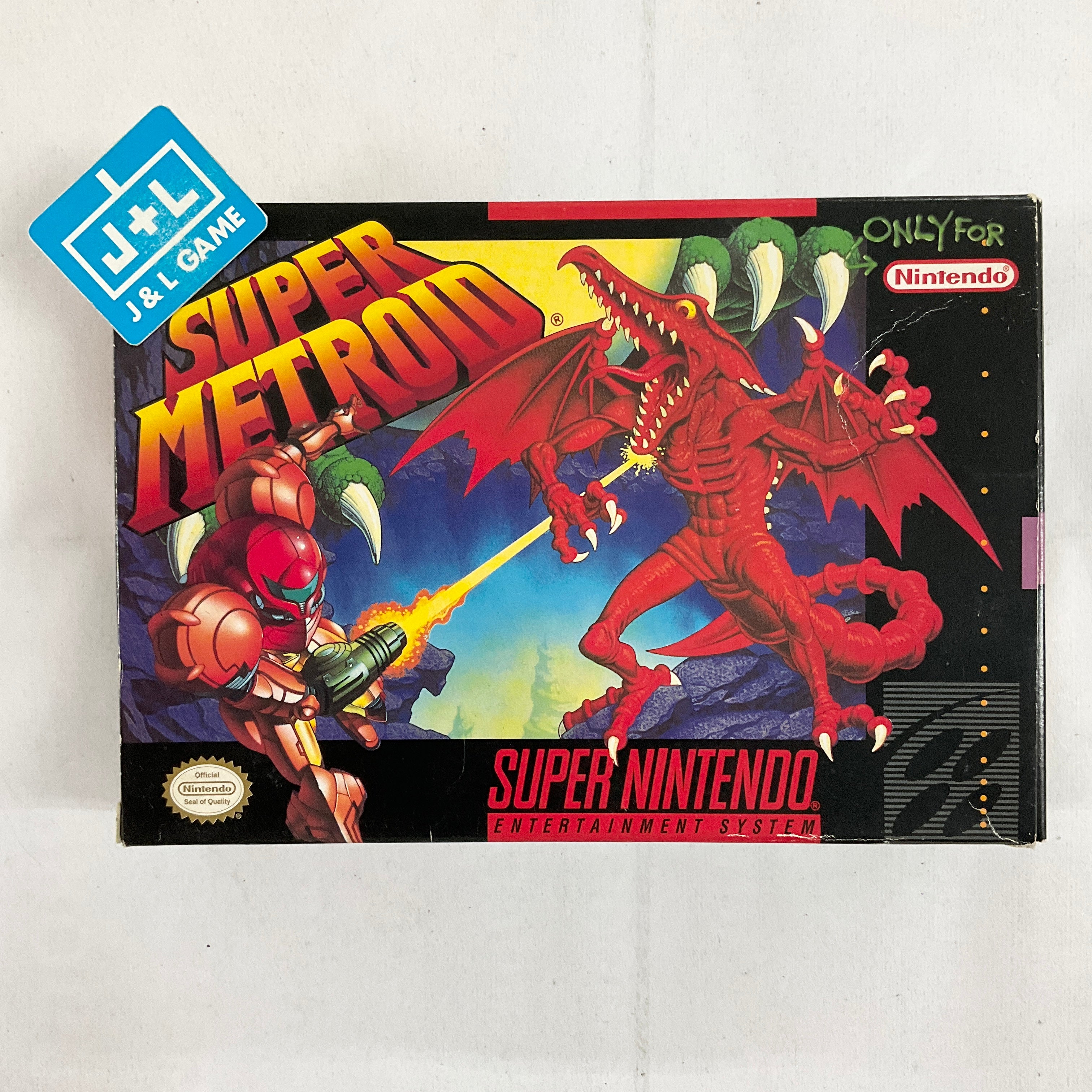 Super Metroid - (SNES) Super Nintendo [Pre-Owned] Video Games Intelligent Systems   