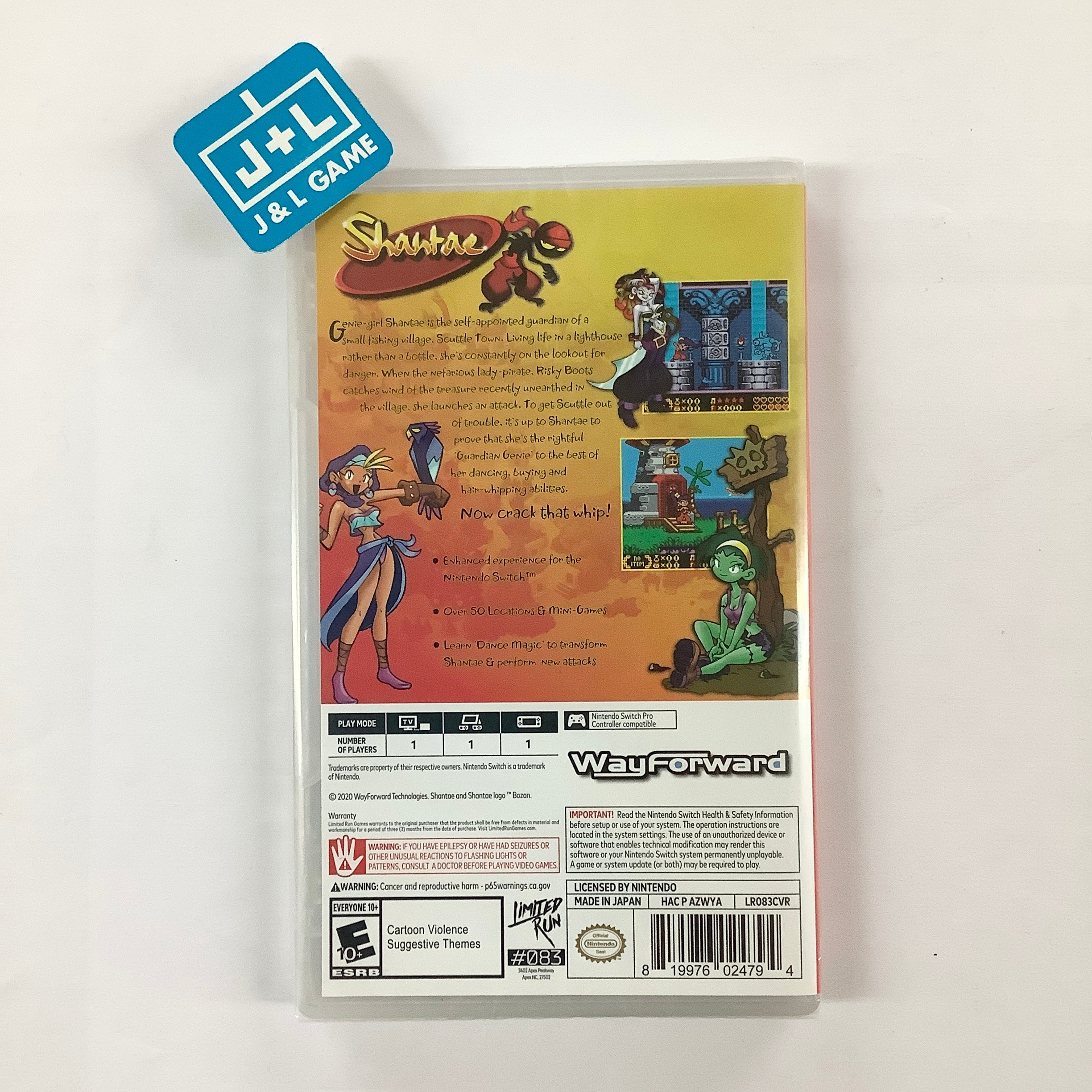 Shantae (Limited Run #083) - (NSW) Nintendo Switch Video Games Limited Run Games   