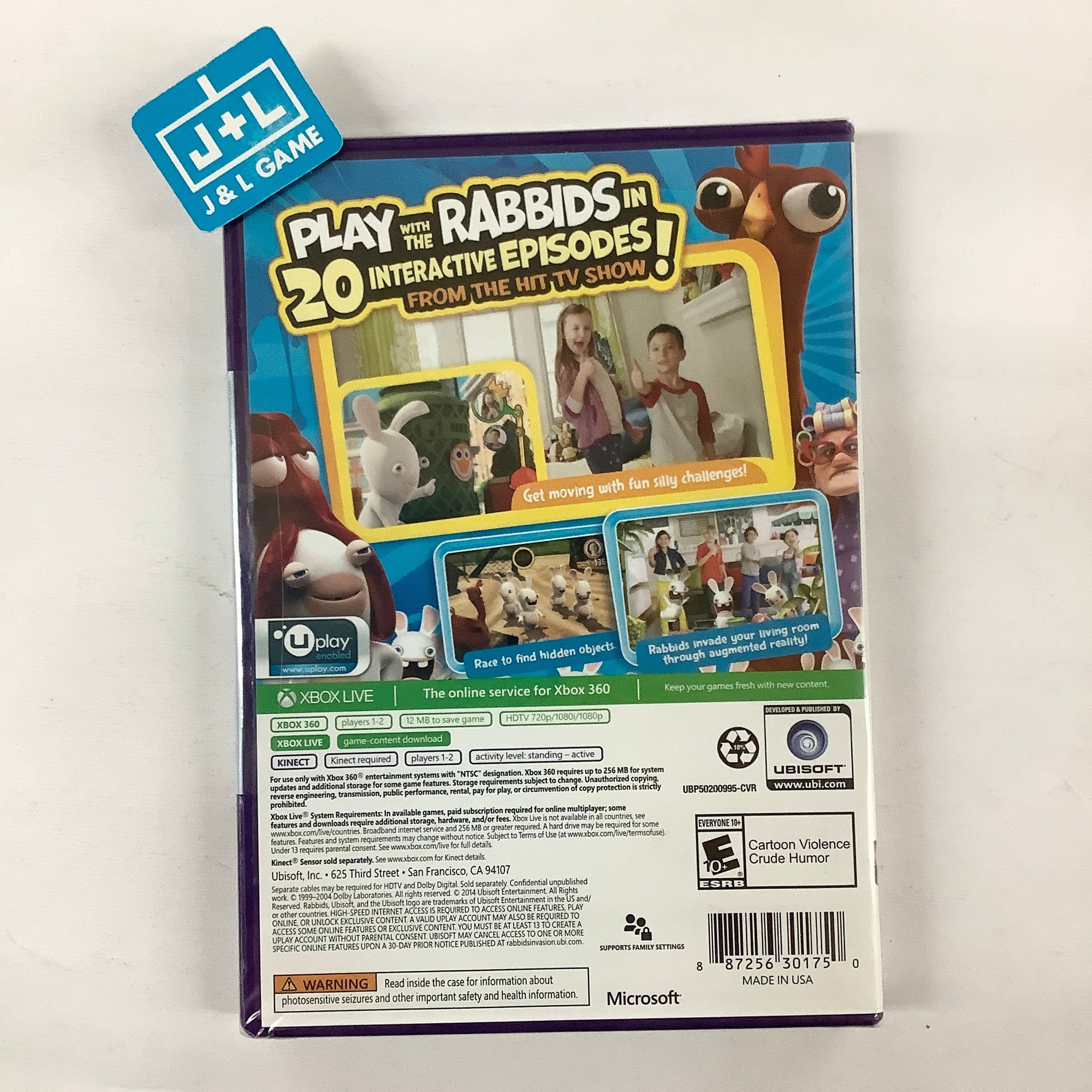 Rabbids Invasion (Kinect Required) - Xbox 360 Video Games Ubisoft   