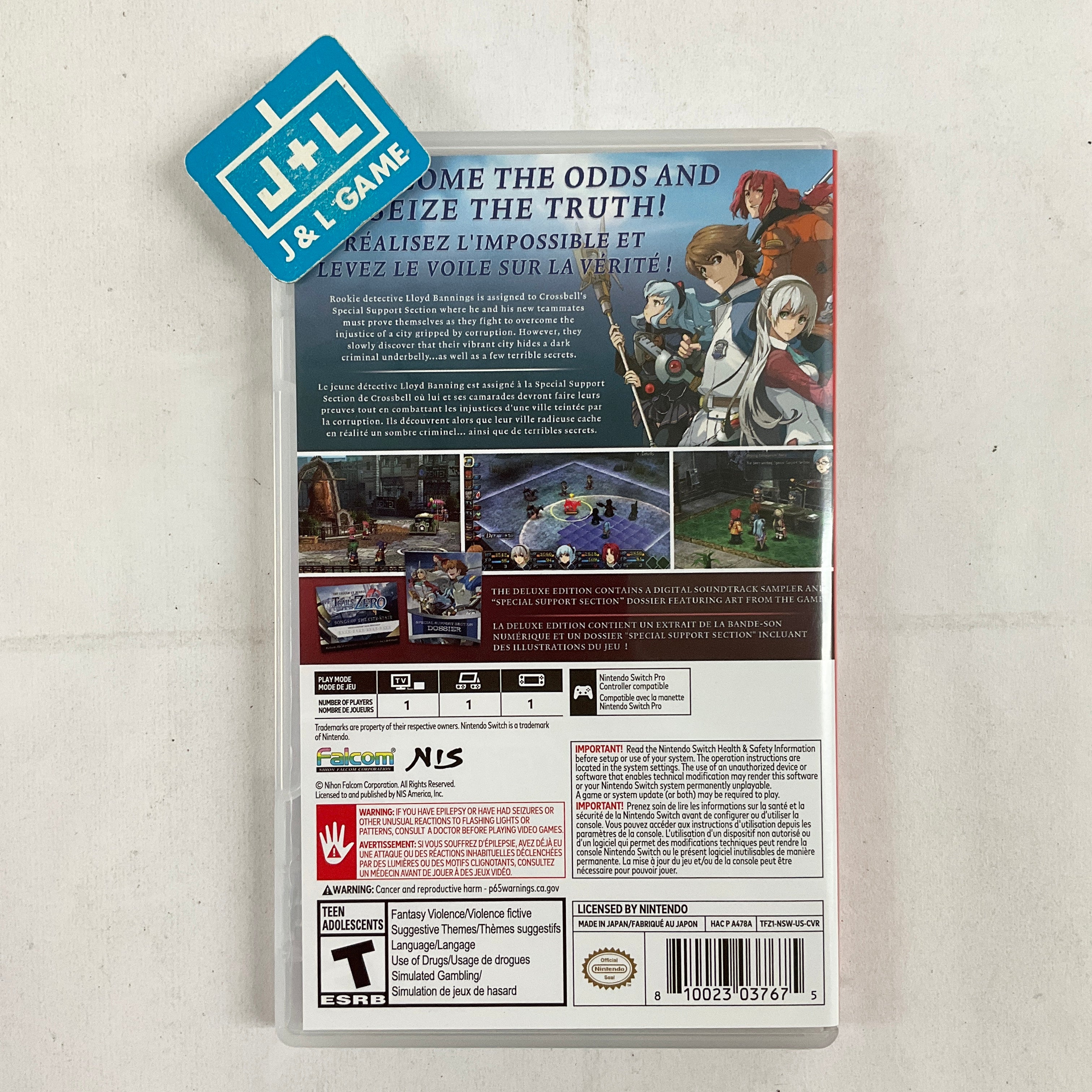 The Legend of Heroes: Trails From Zero (Deluxe Edition) - (NSW) Nintendo Switch [Pre-Owned] Video Games NIS America   