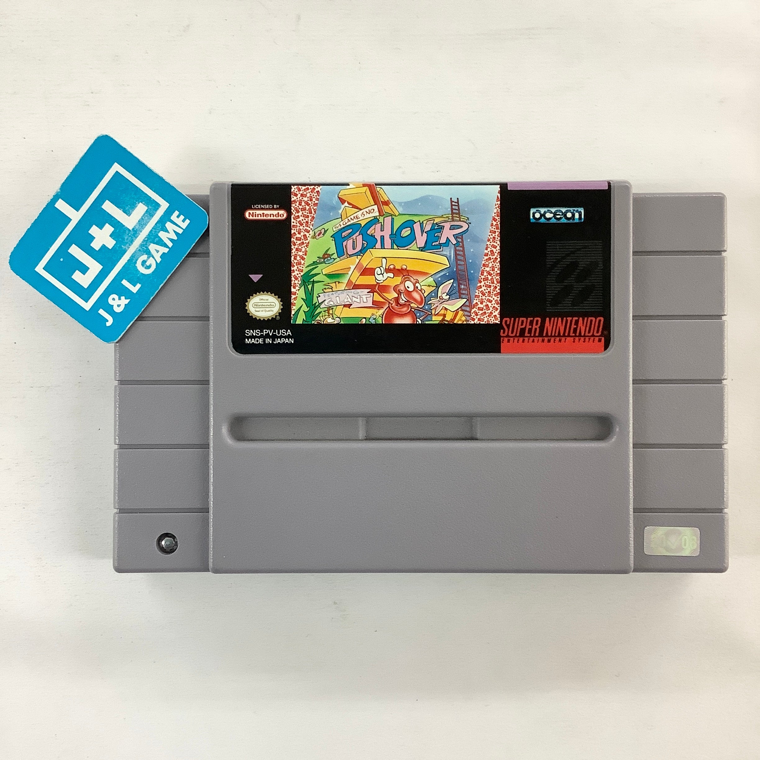 Push-Over - (SNES) Super Nintendo [Pre-Owned] Video Games Ocean   