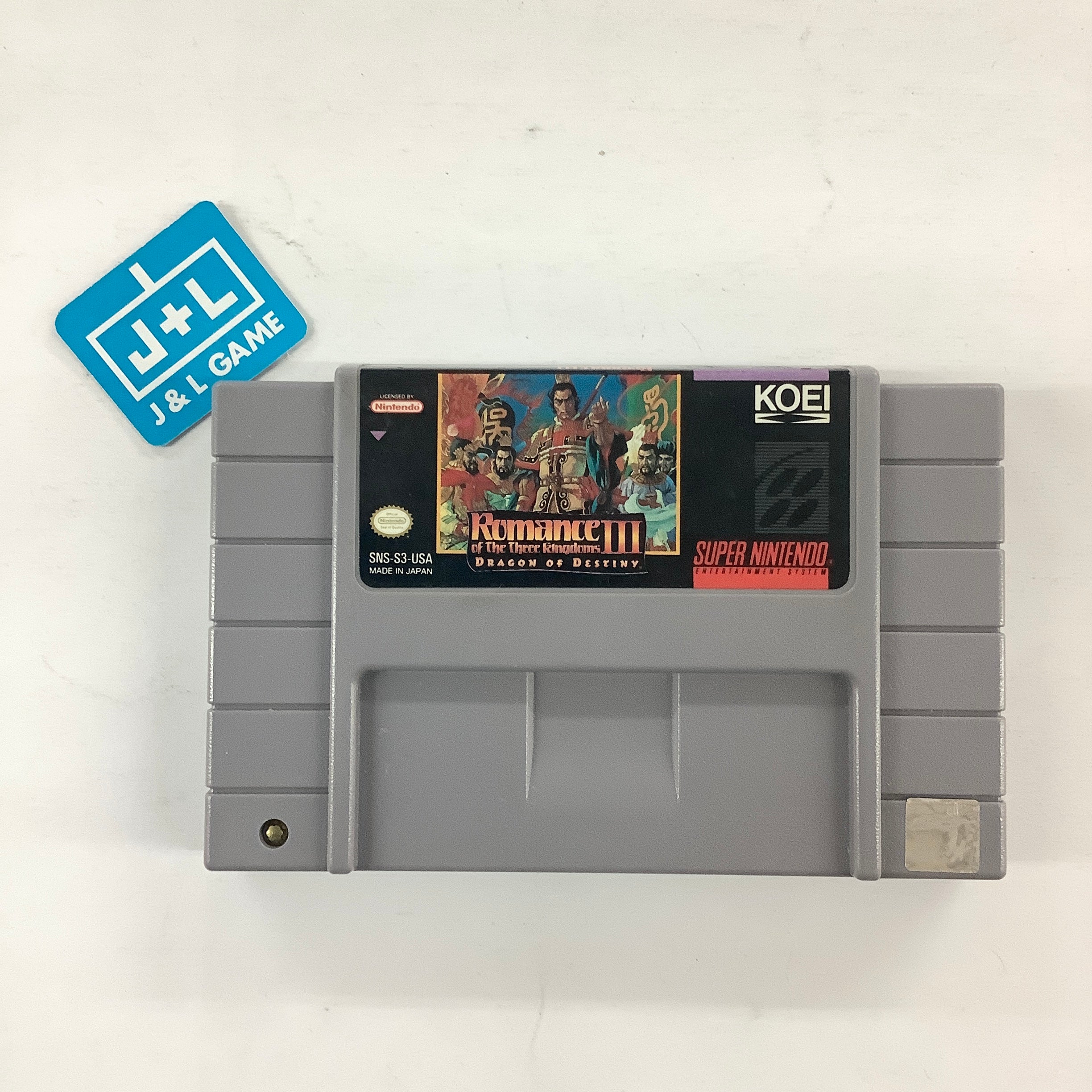 Romance of the Three Kingdoms III: Dragon of Destiny - (SNES) Super Nintendo [Pre-Owned] Video Games Koei   