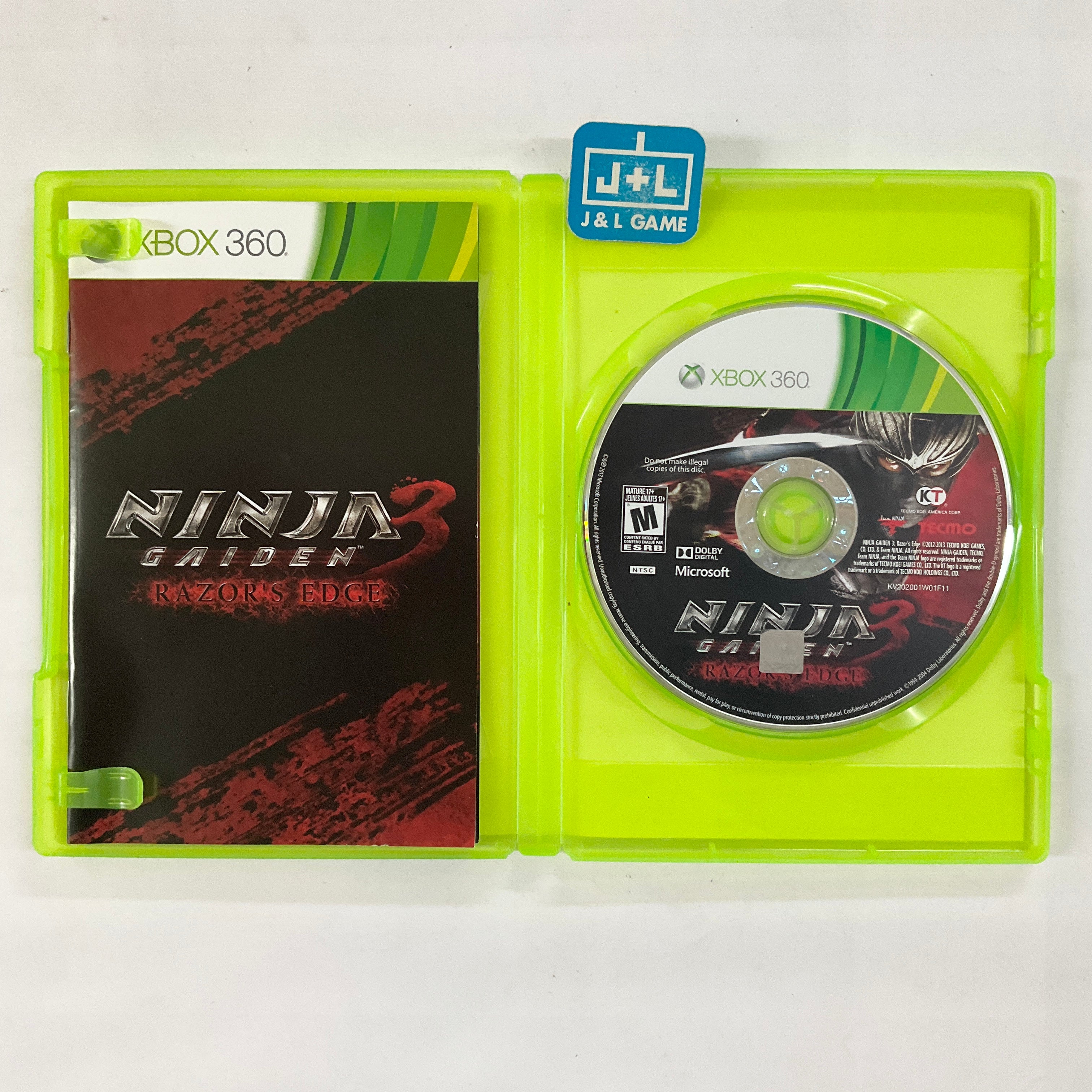 Ninja Gaiden 3: Razor's Edge - Xbox 360 [Pre-Owned] Video Games Koei   