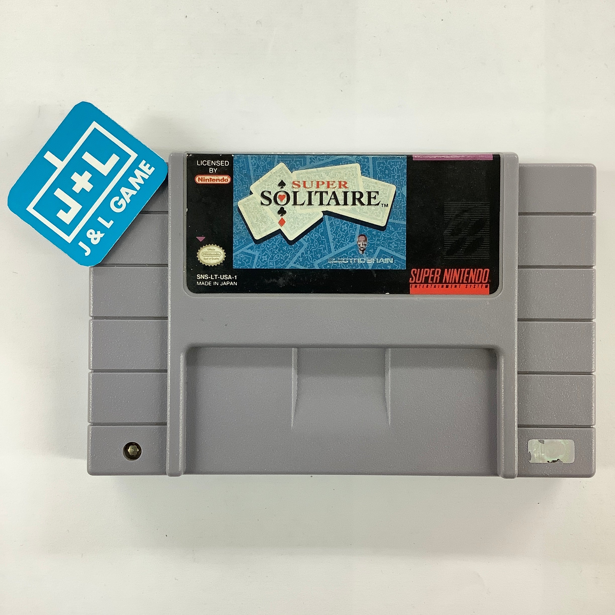 Super Solitaire - (SNES) Super Nintendo [Pre-Owned] Video Games Electro Brain   