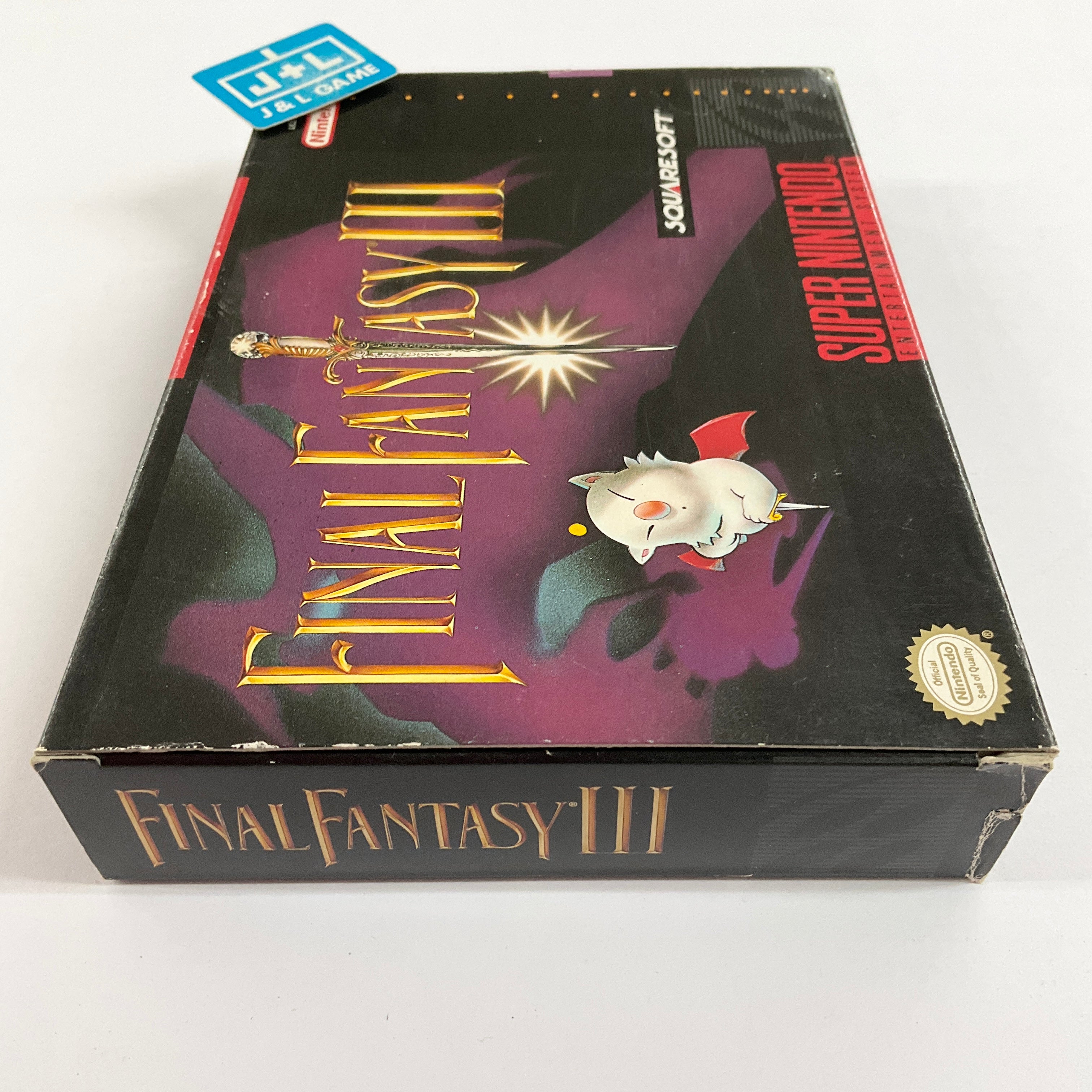 Final Fantasy III - (SNES) Super Nintendo [Pre-Owned] Video Games SquareSoft   