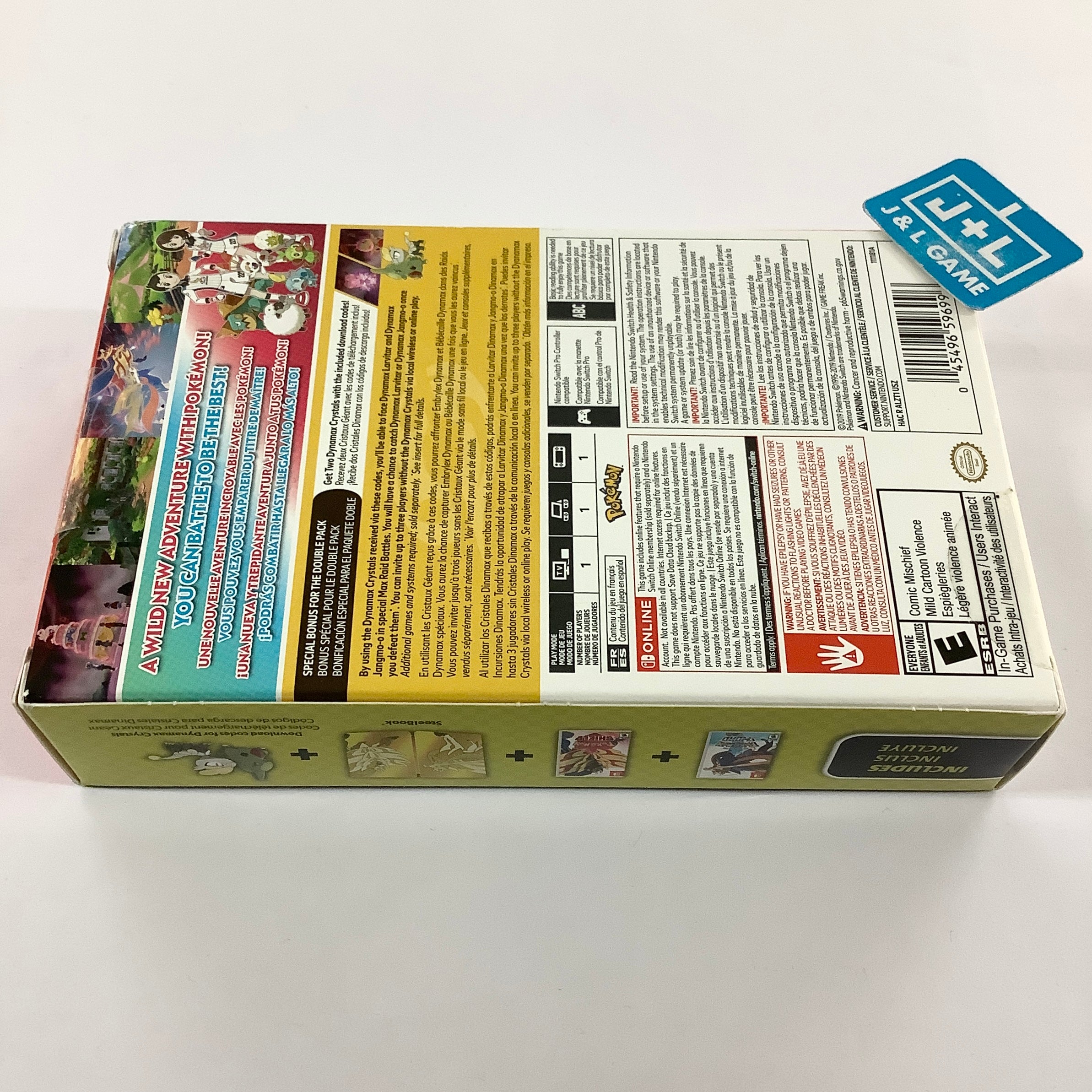 Pokemon Sword and Shield Double Pack (Steelbook Edition) - (NSW) Nintendo Switch Video Games Nintendo   