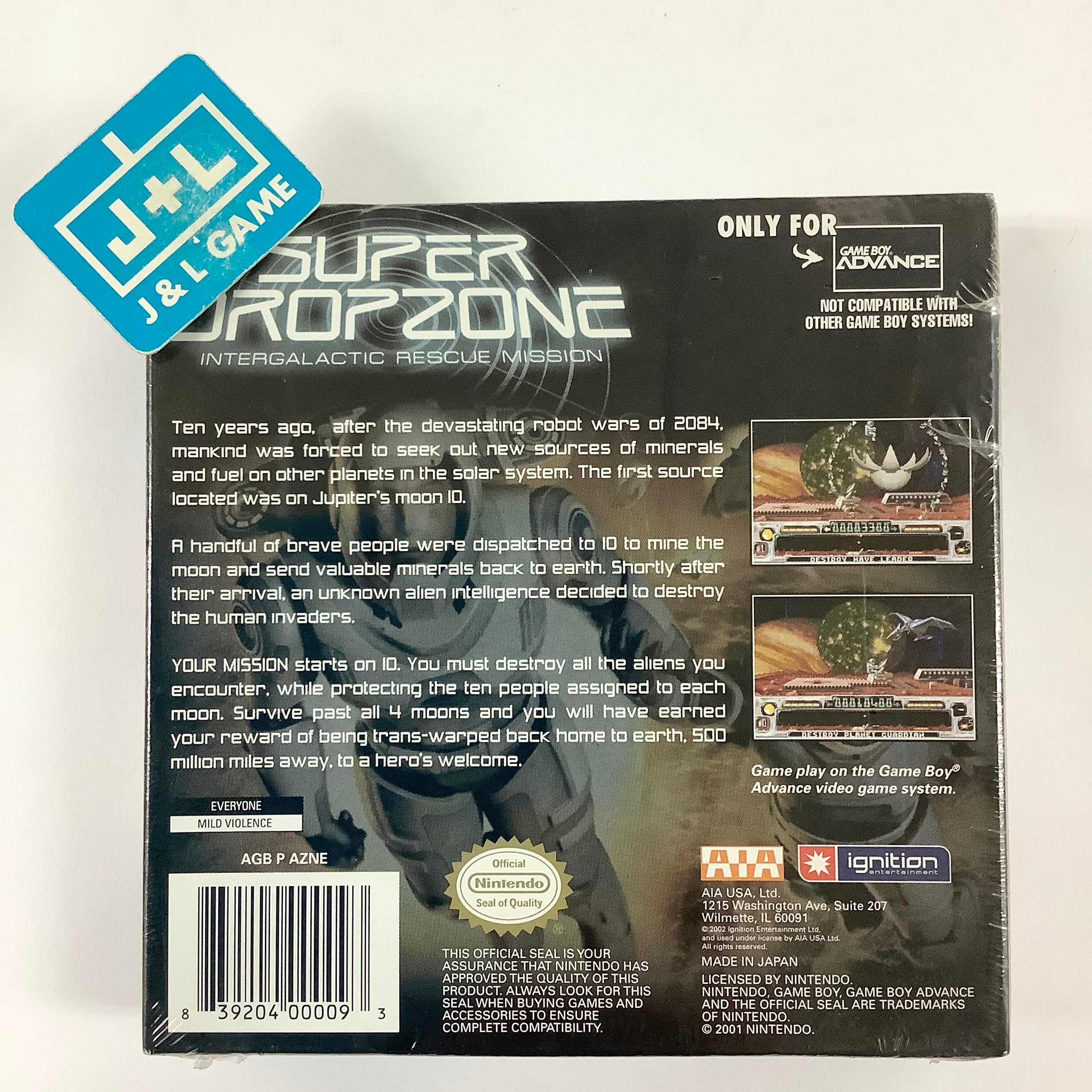 Super Dropzone: Intergalactic Rescue Mission - (GBA) Game Boy Advance Video Games Ignition Entertainment   