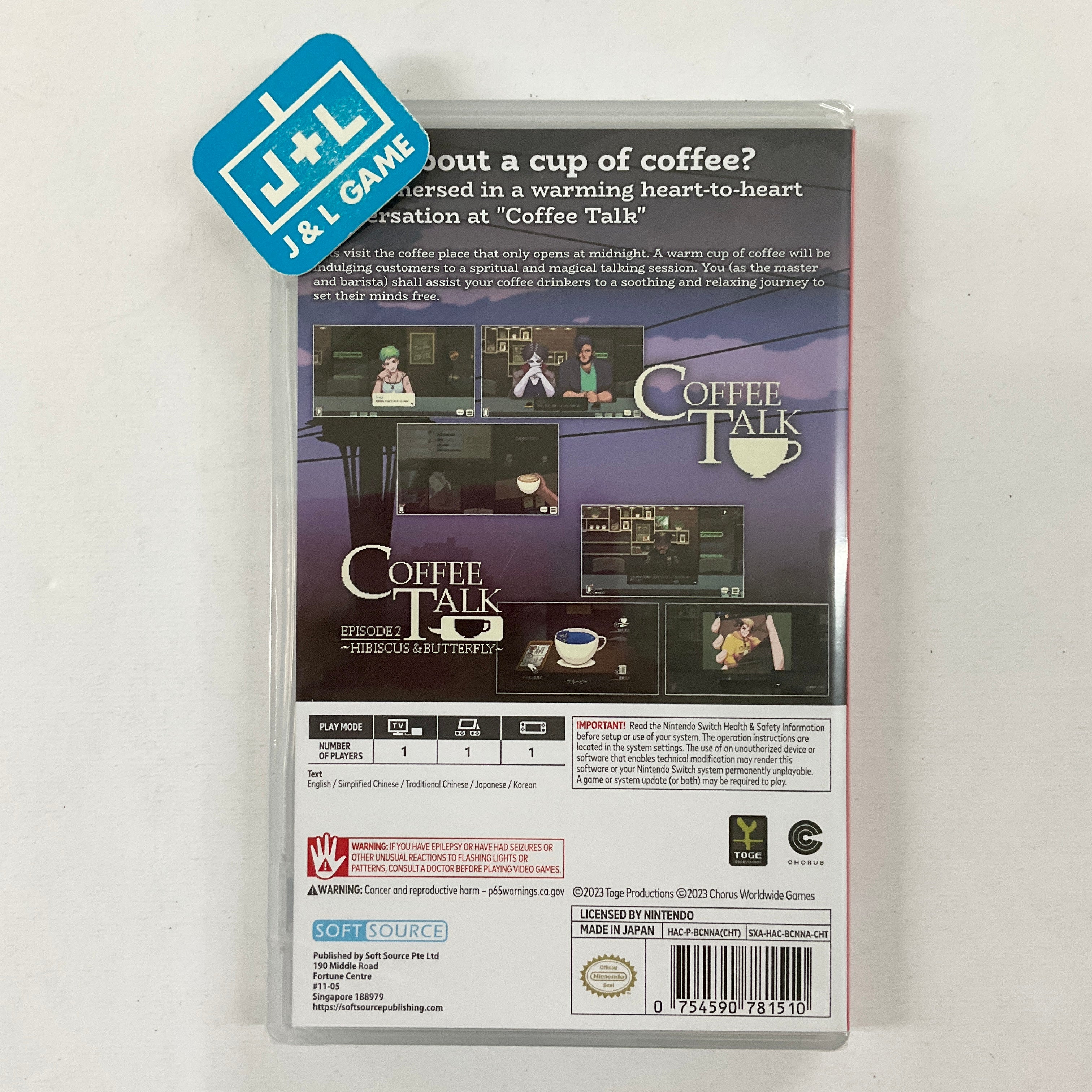 Coffee Talk Double Pack (1 + 2) - (NSW) Nintendo Switch (Asia Import) Video Games Numskull Games   