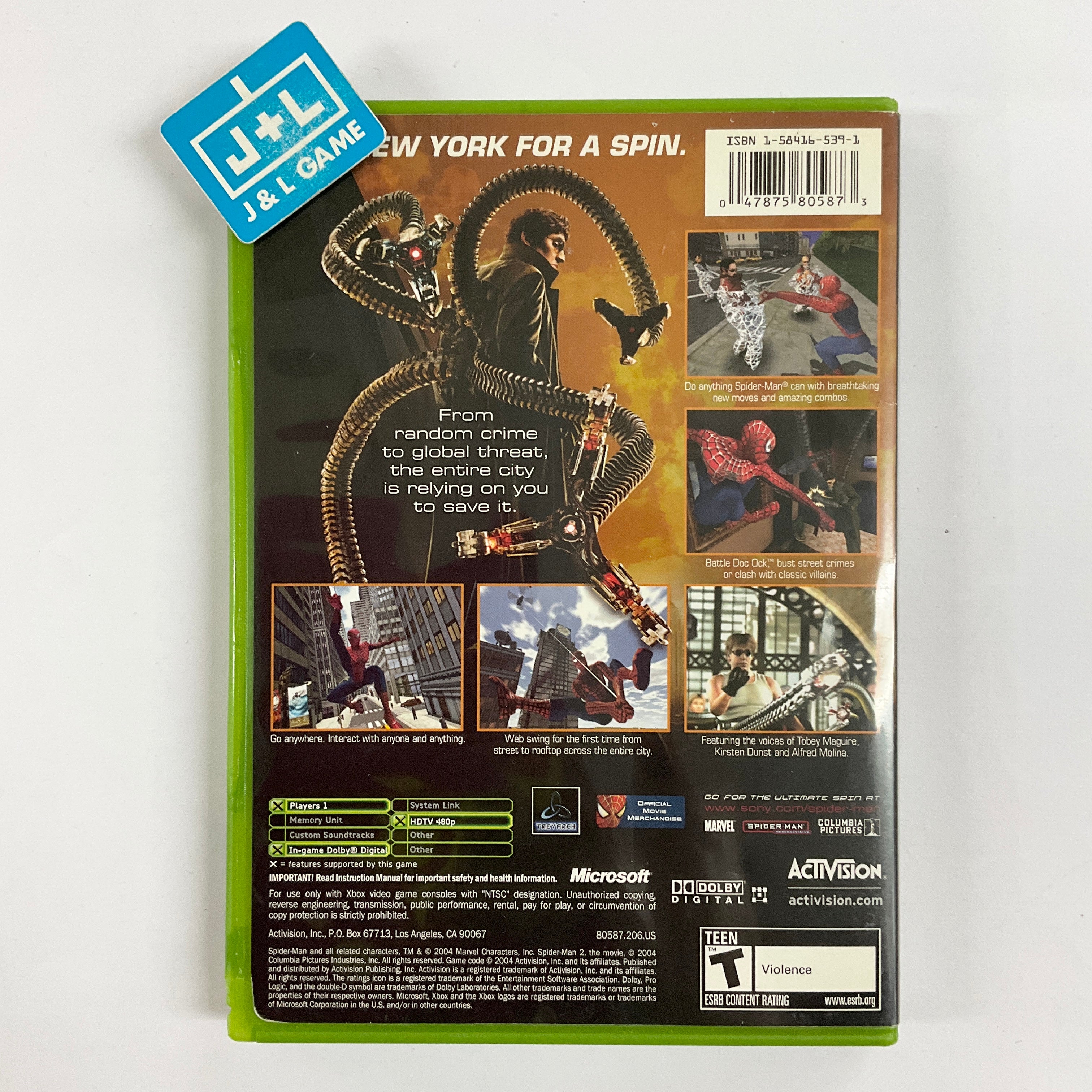 Spider-Man 2 - (XB) Xbox [Pre-Owned] Video Games Activision   