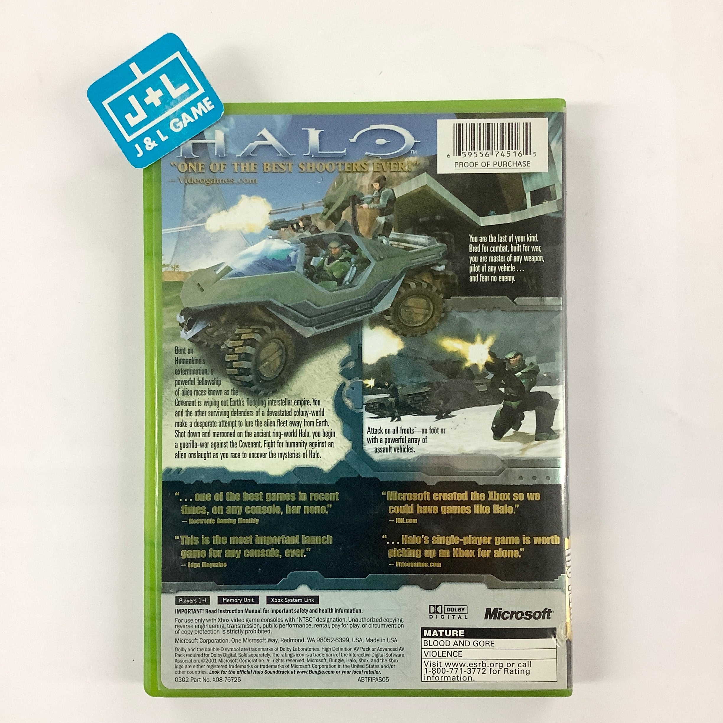 Halo: Combat Evolved - (XB) Xbox [Pre-Owned] Video Games Microsoft Game Studios   