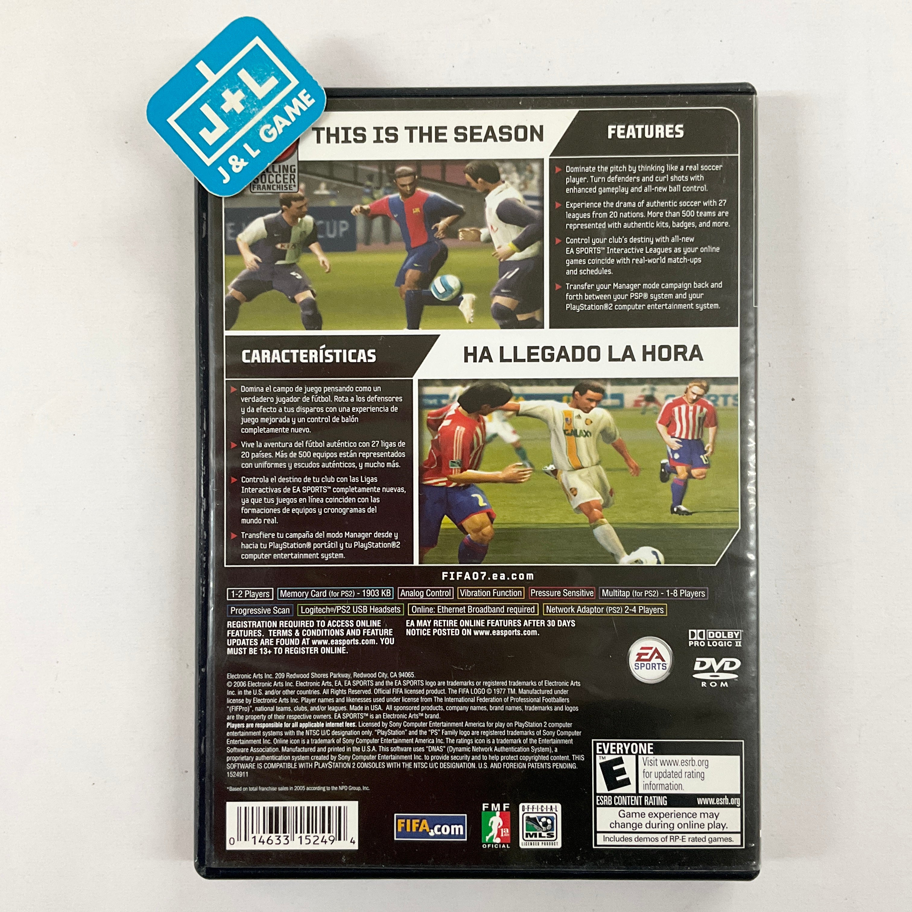 FIFA 07 Soccer - (PS2) PlayStation 2 [Pre-Owned] Video Games EA Sports   