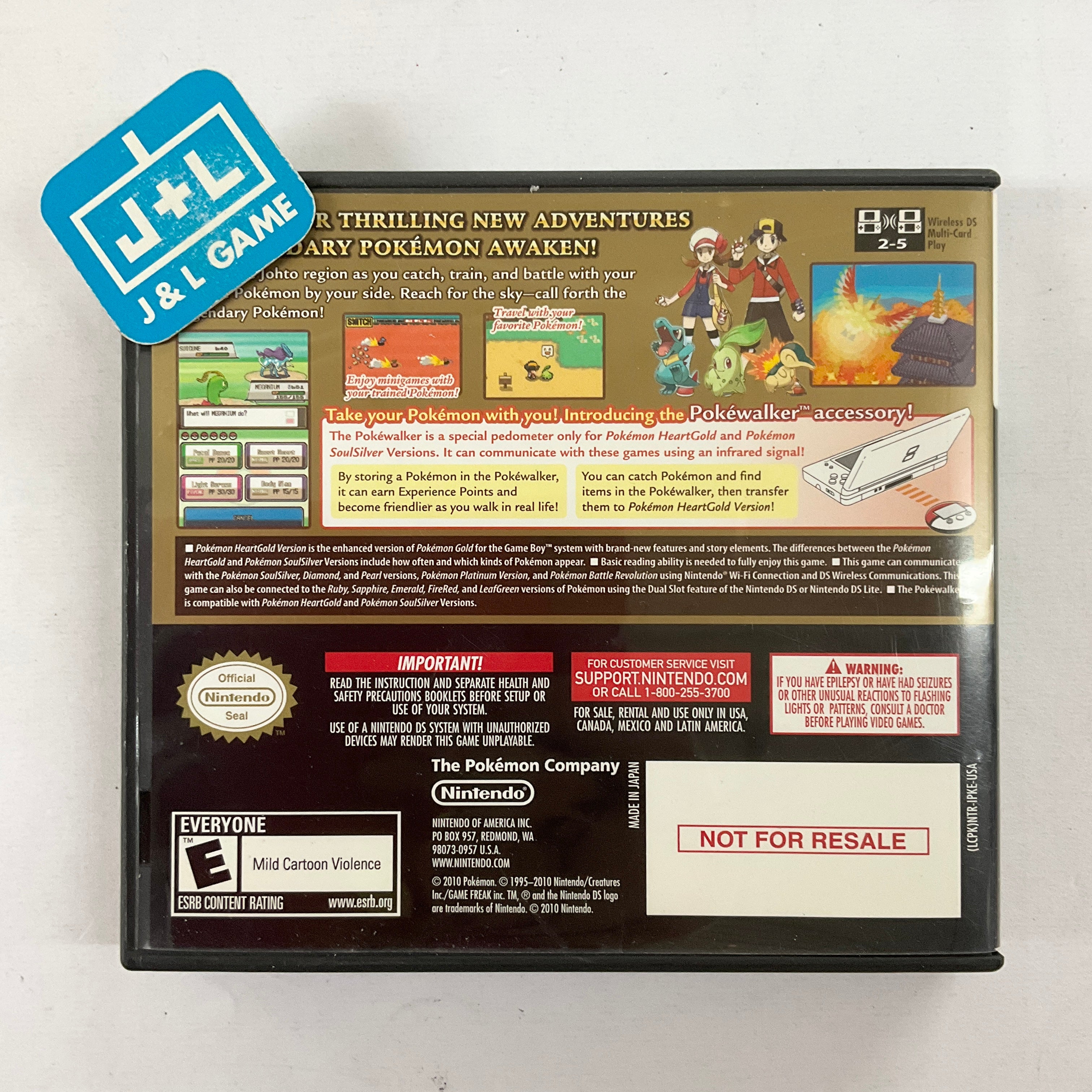 Pokemon HeartGold Version (w/ Pokewalker) - (NDS) Nintendo DS [Pre-Owned] Video Games Nintendo   