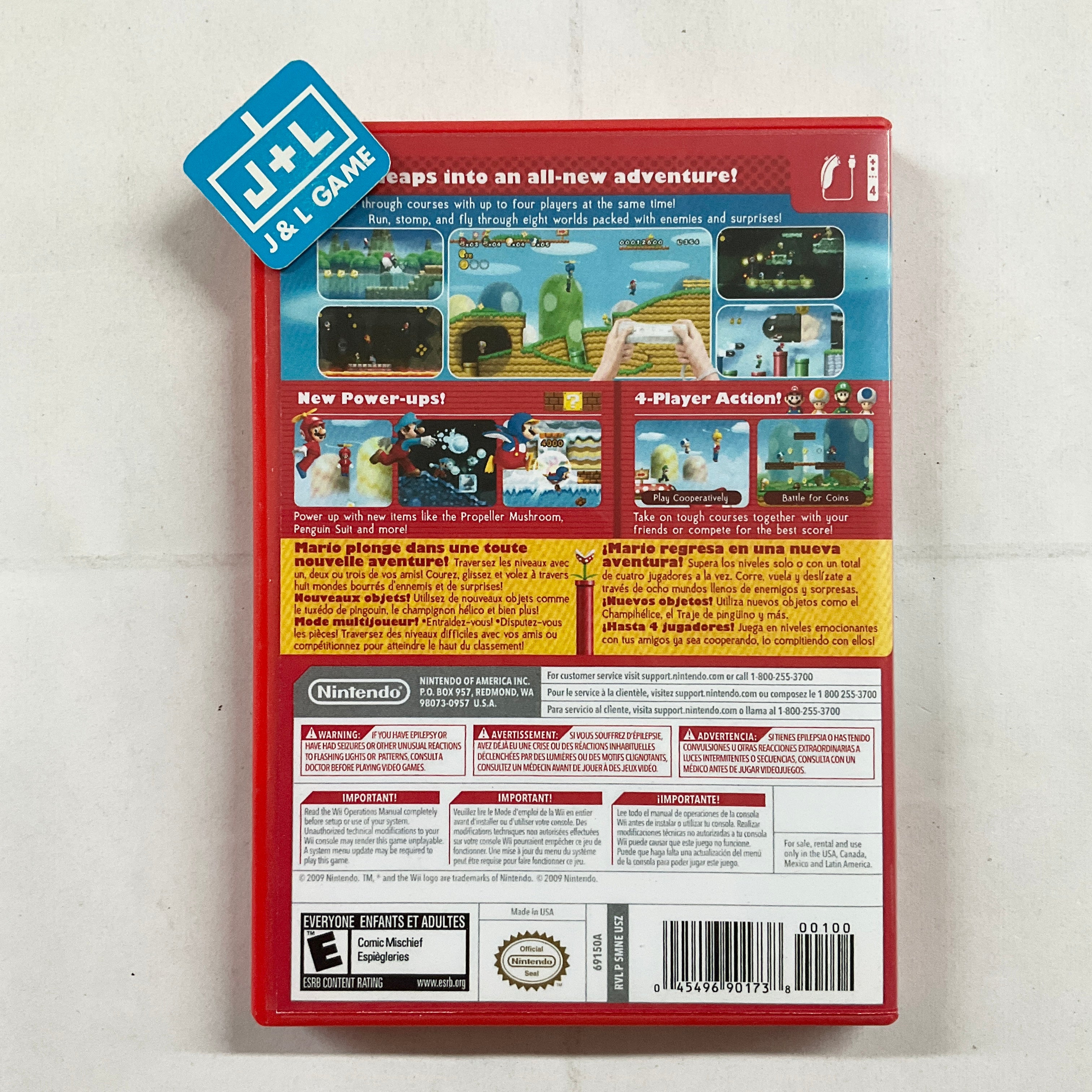 New Super Mario Bros. Wii (Red Case) - Nintendo Wii [Pre-Owned] Video Games Nintendo   