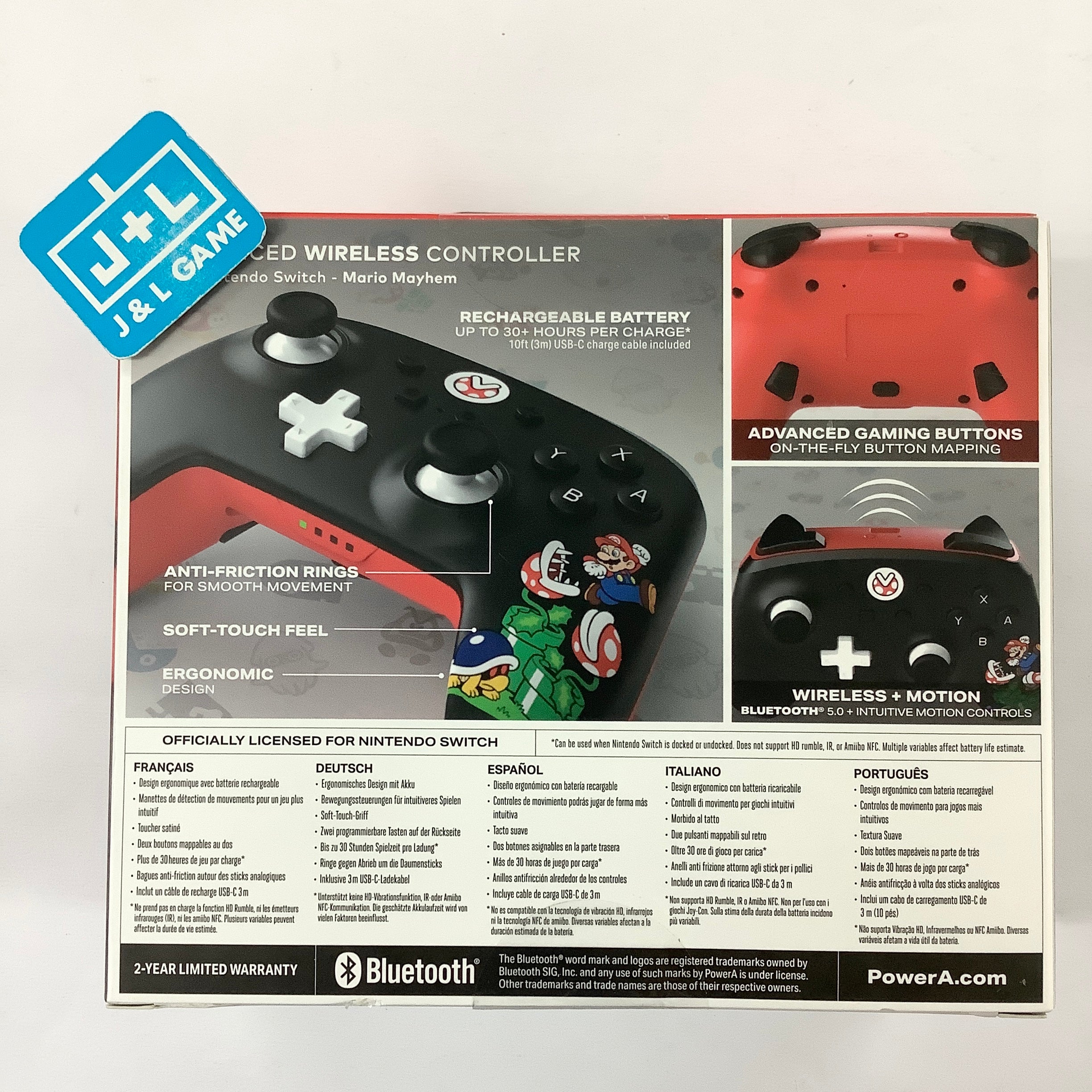 PowerA Enhanced Wired Controller (Mario Mayhem) - (NSW) Nintendo Switch Accessories PowerA   