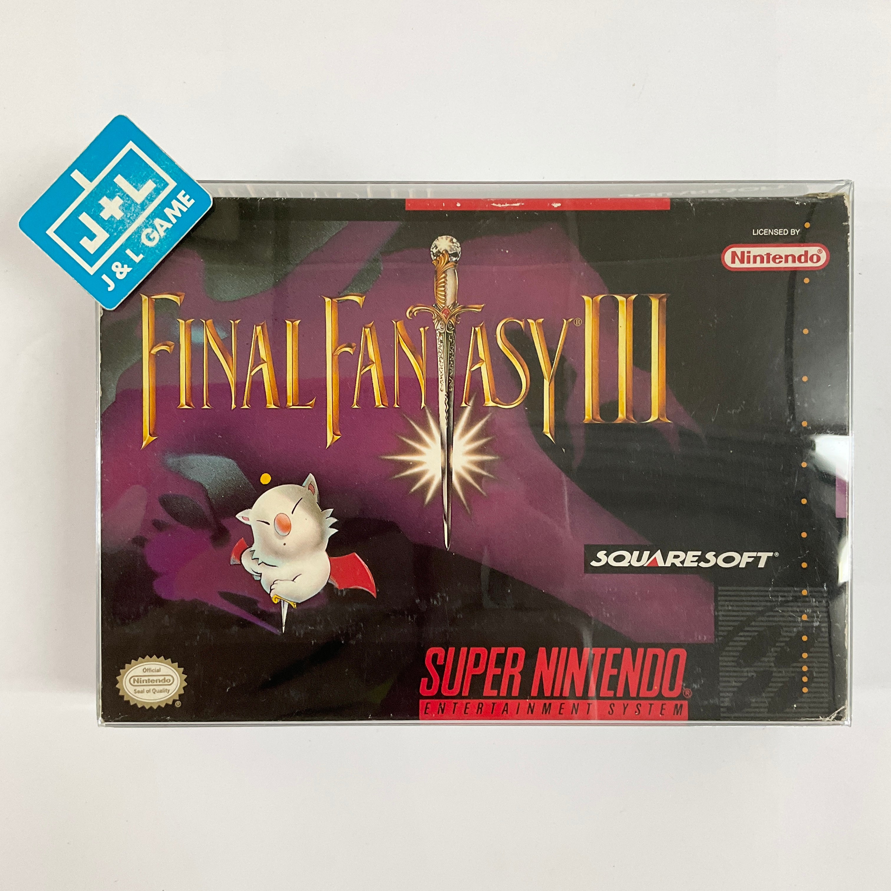 Final Fantasy III - (SNES) Super Nintendo [Pre-Owned] Video Games SquareSoft   