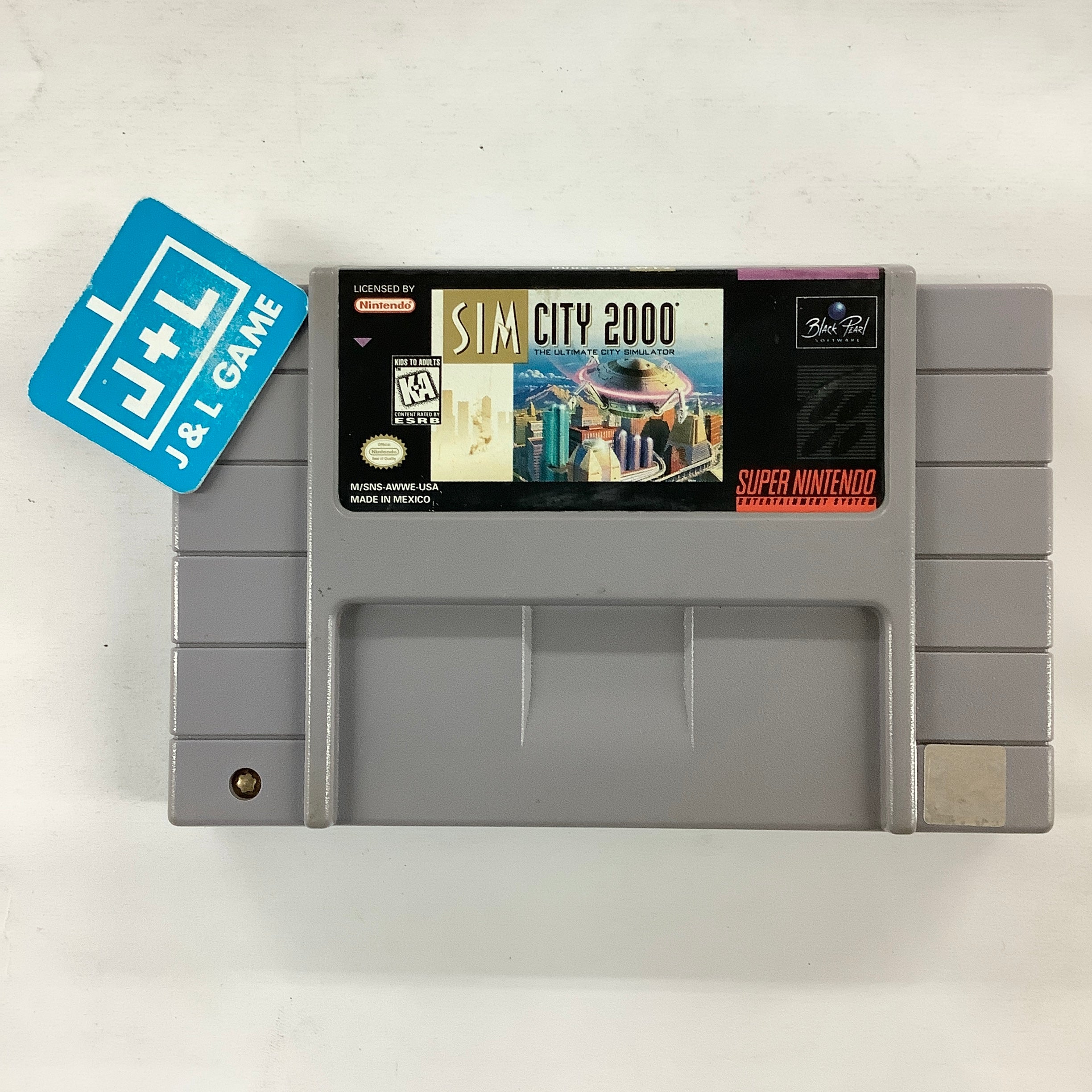 SimCity 2000 - (SNES) Super Nintendo [Pre-Owned] Video Games Black Pearl   