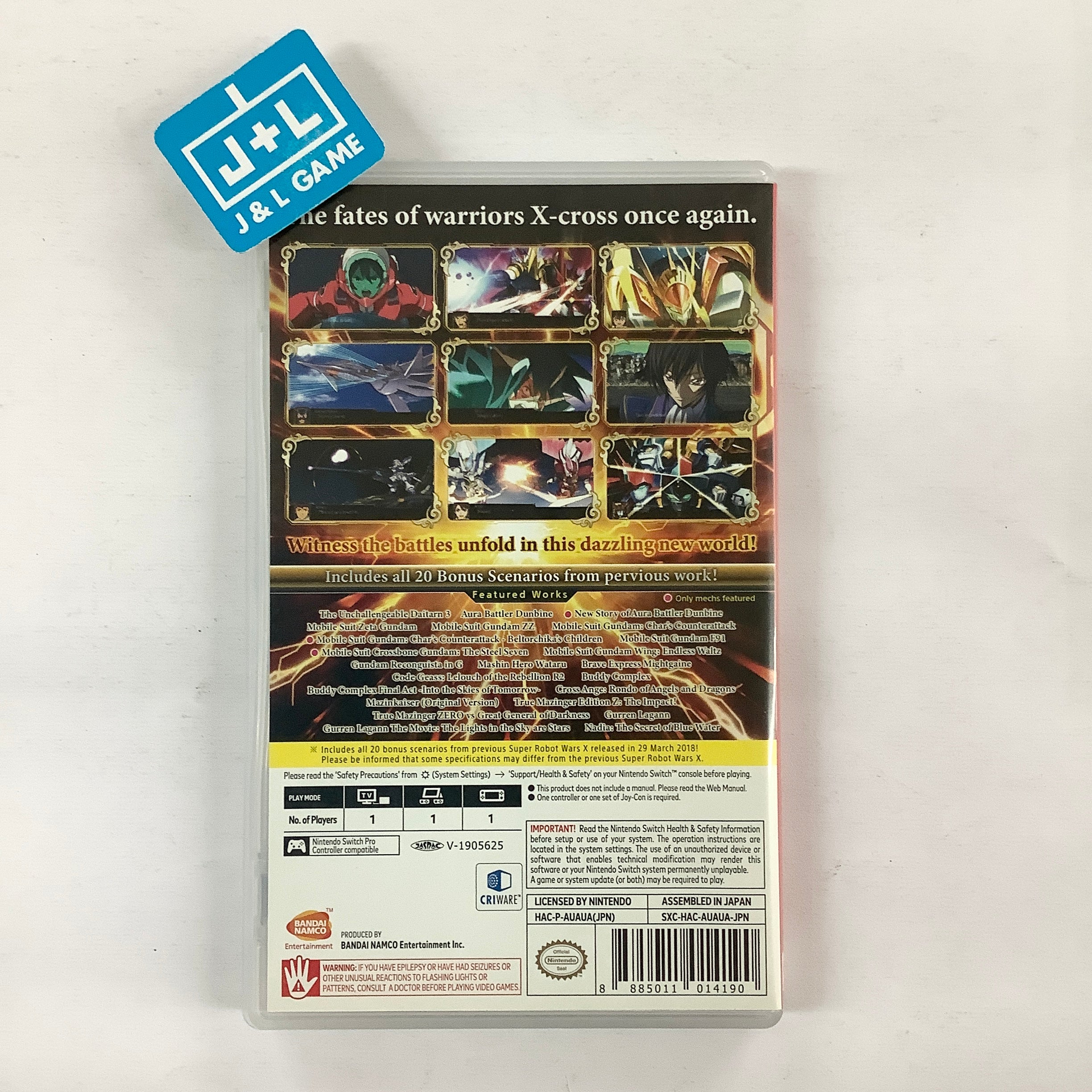 Super Robot Wars X - (NSW) Nintendo Switch [Pre-Owned] (Japanese Import) Video Games Bandai Namco Games   