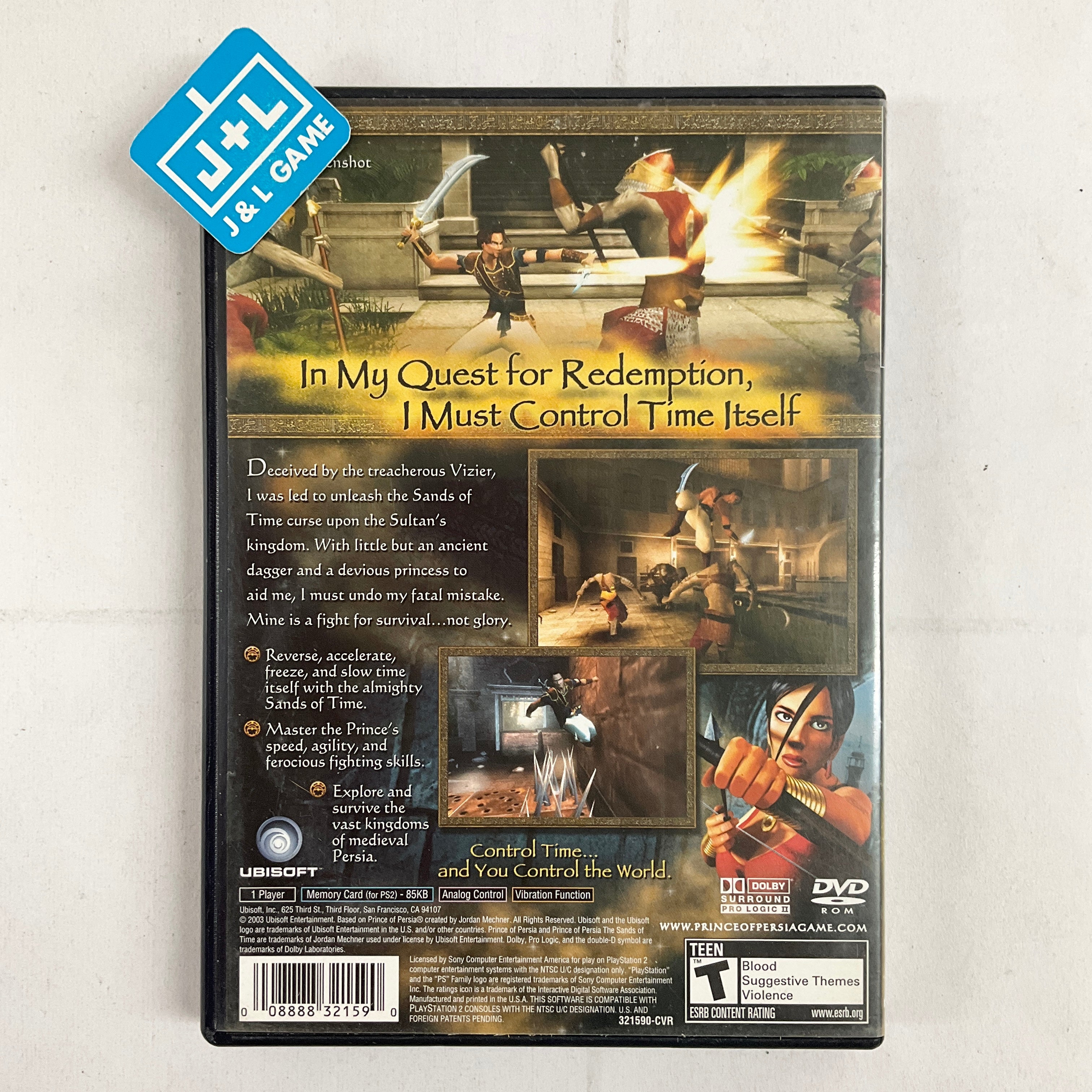 Prince of Persia: The Sands of Time - (PS2) PlayStation 2 [Pre-Owned] Video Games Ubisoft   