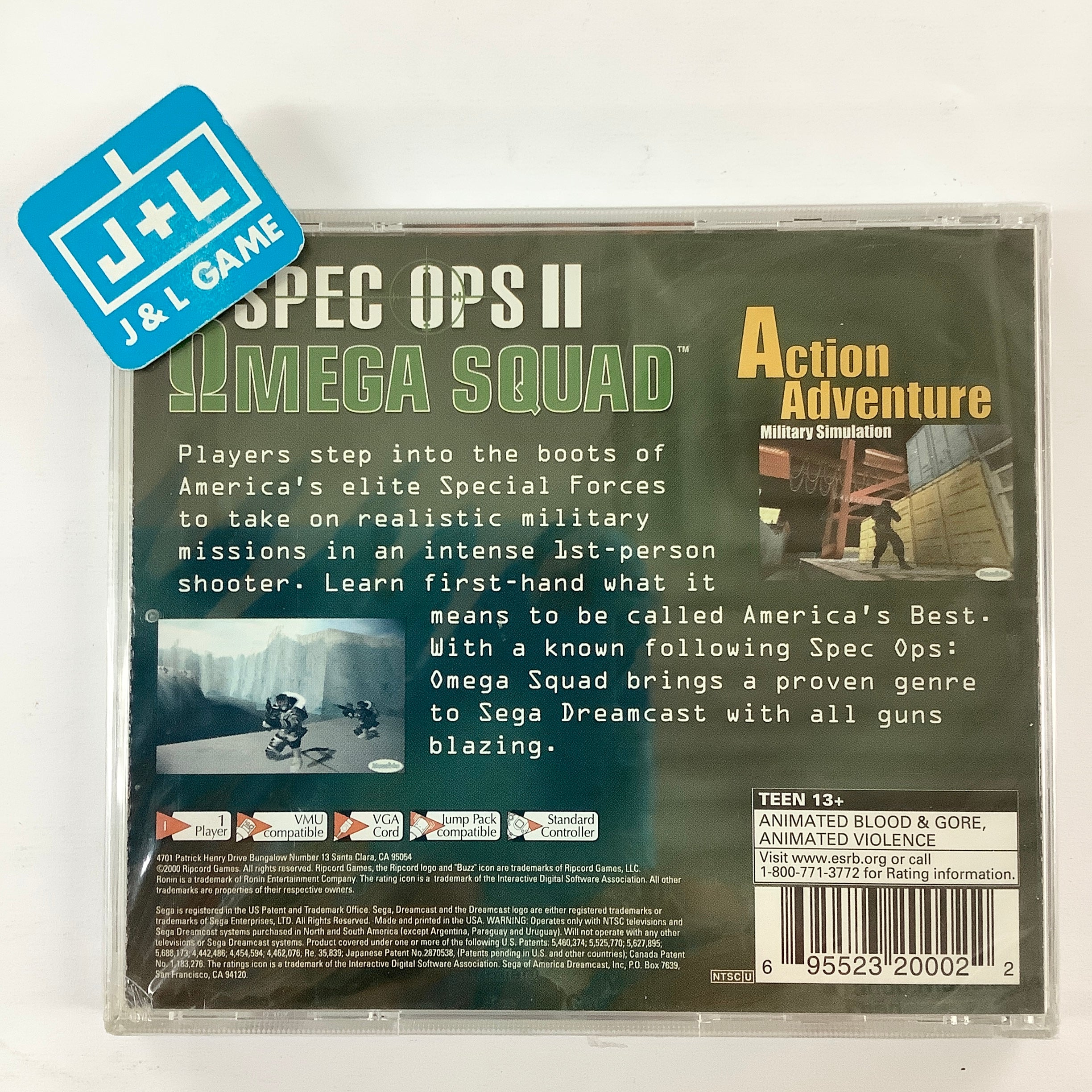 Spec Ops II: Omega Squad - (DC) SEGA Dreamcast Video Games Ripcord Games   